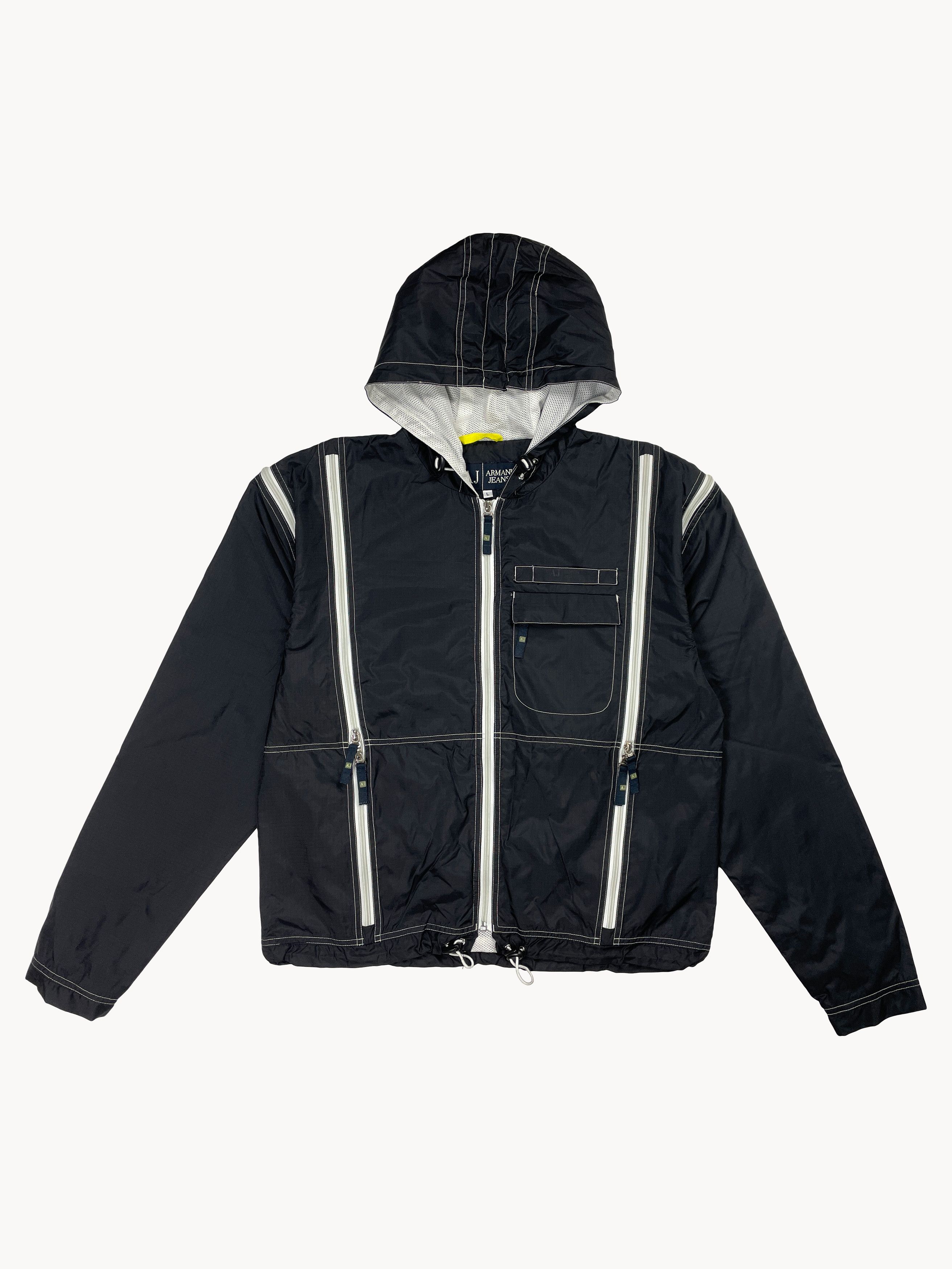 Emporio Armani Vintage 90s Armani Technical Sport Modular Multi Zip Jacket Size US L / EU 52-54 / 3 - 2 Thumbnail
