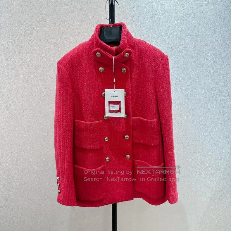 Chanel Chanel Equestrian series raspberry pink wool soft tweed do Size XS / US 0-2 / IT 36-38 - 1 Thumbnail