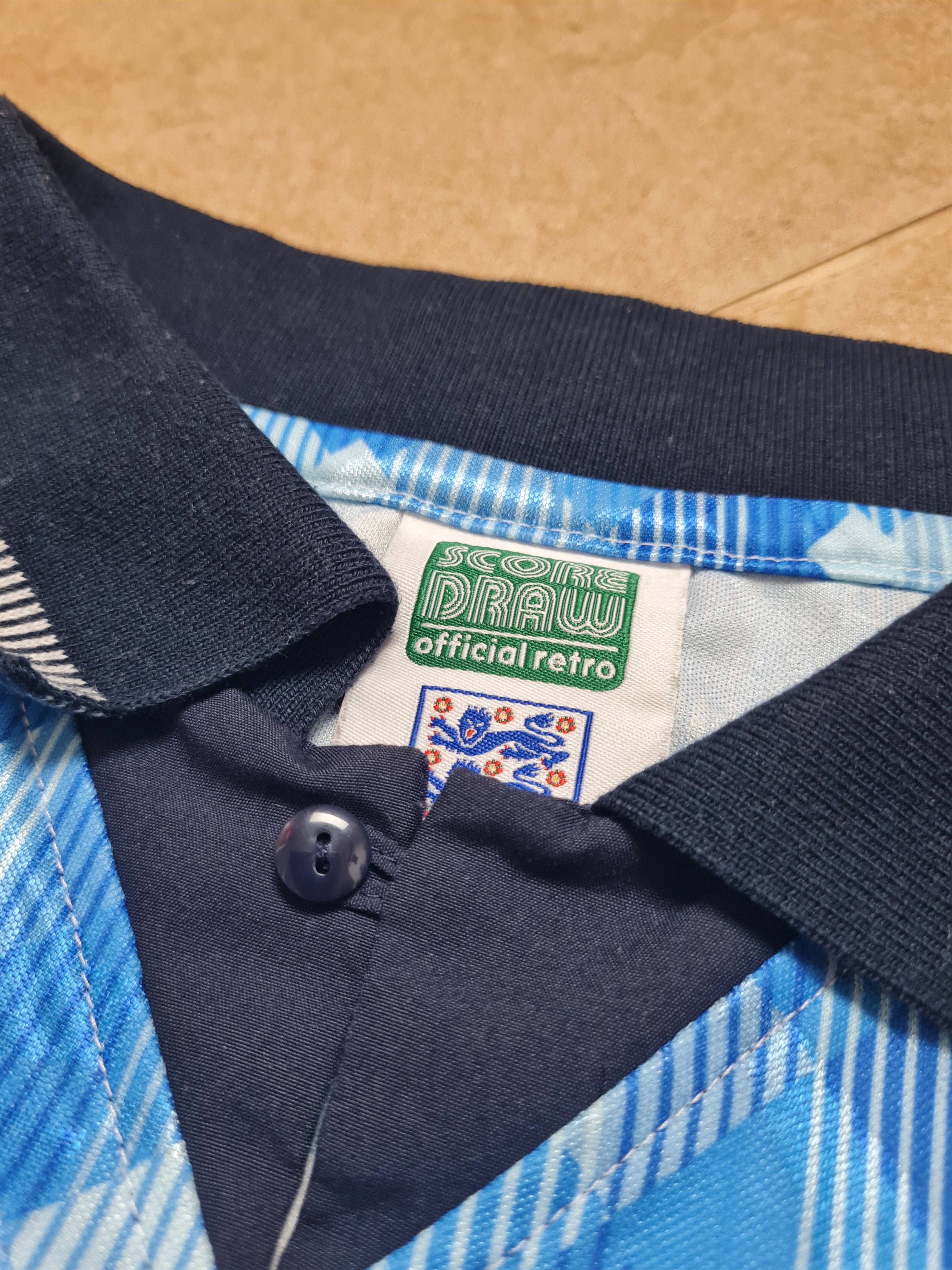 Other England Retro Remake Special Football Jersey Score Draw Size US L / EU 52-54 / 3 - 14 Thumbnail