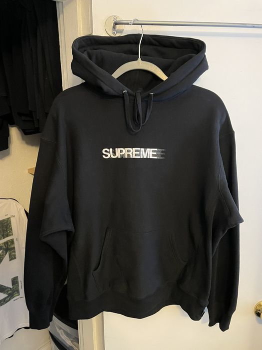 Supreme motion discount logo hoodie black