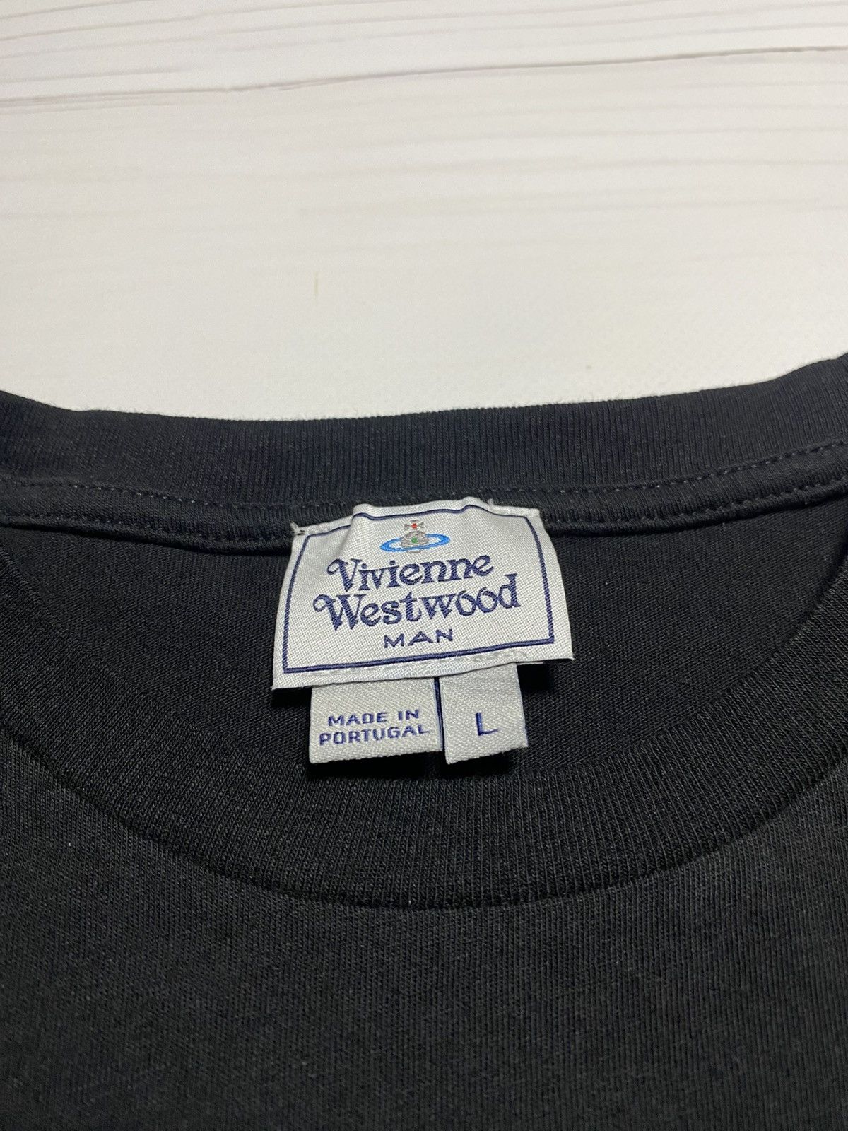 Vintage × Vivienne Westwood Vintage Vivienne Westwood Man y2k t shirt Embroidered Logo Size US L / EU 52-54 / 3 - 3 Thumbnail