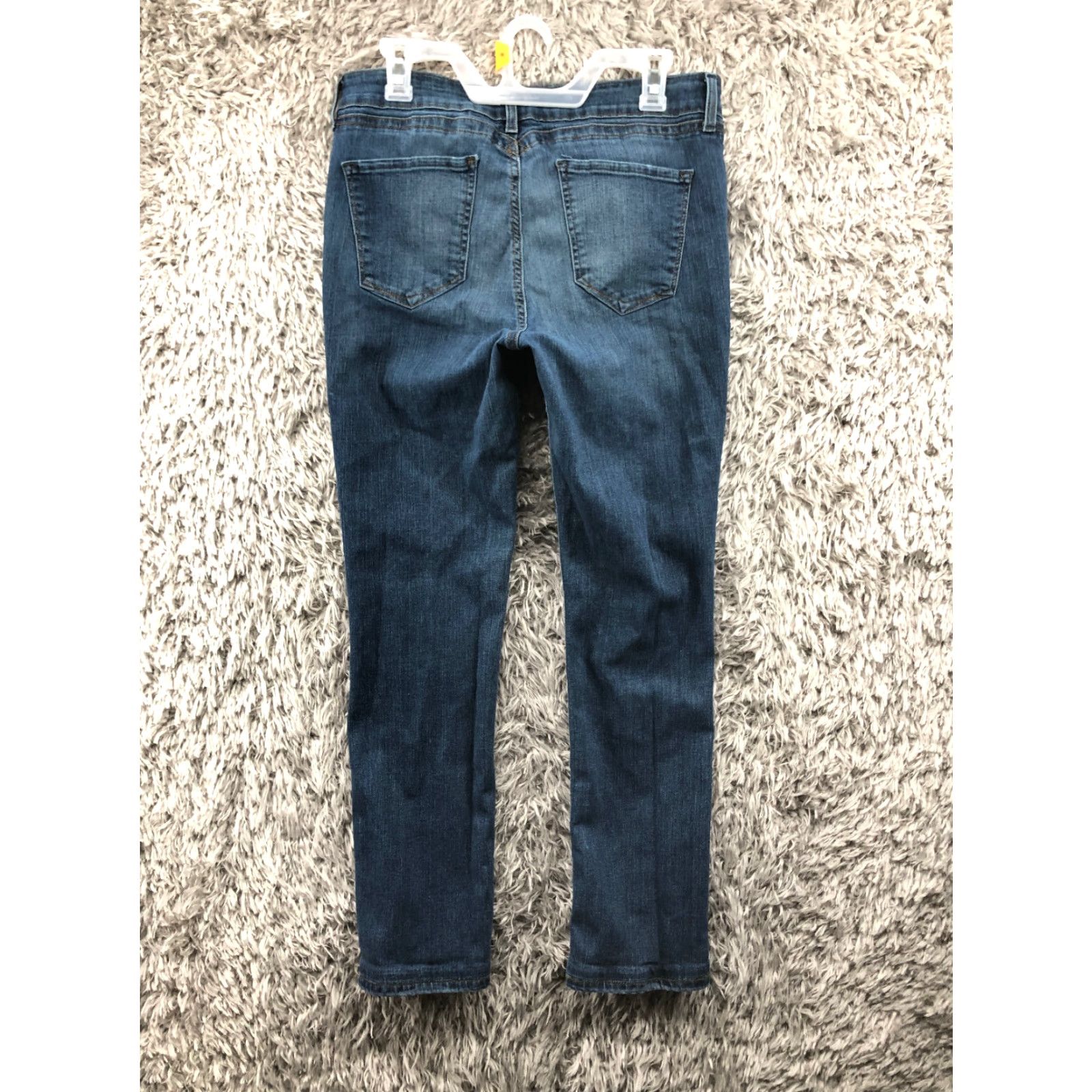 Vintage Yummie Jeans Dark Wash Blue Denim Skinny Mid Rise 32 Womens Jeans Pocket 5-Pocket Belt Loops Regular Size 24" / US 00 / IT 34 - 5 Thumbnail