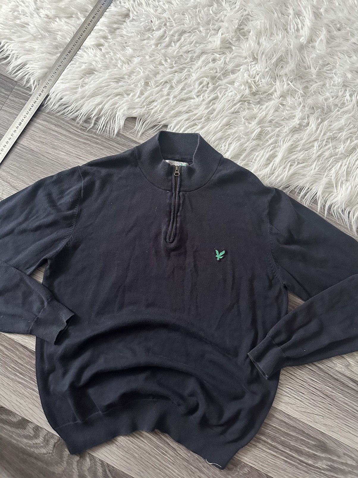 Lyle & Scott Lyle Scott 1/4 Blue Zip Sweater luxury hype size M Size US M / EU 48-50 / 2 - 2 Thumbnail