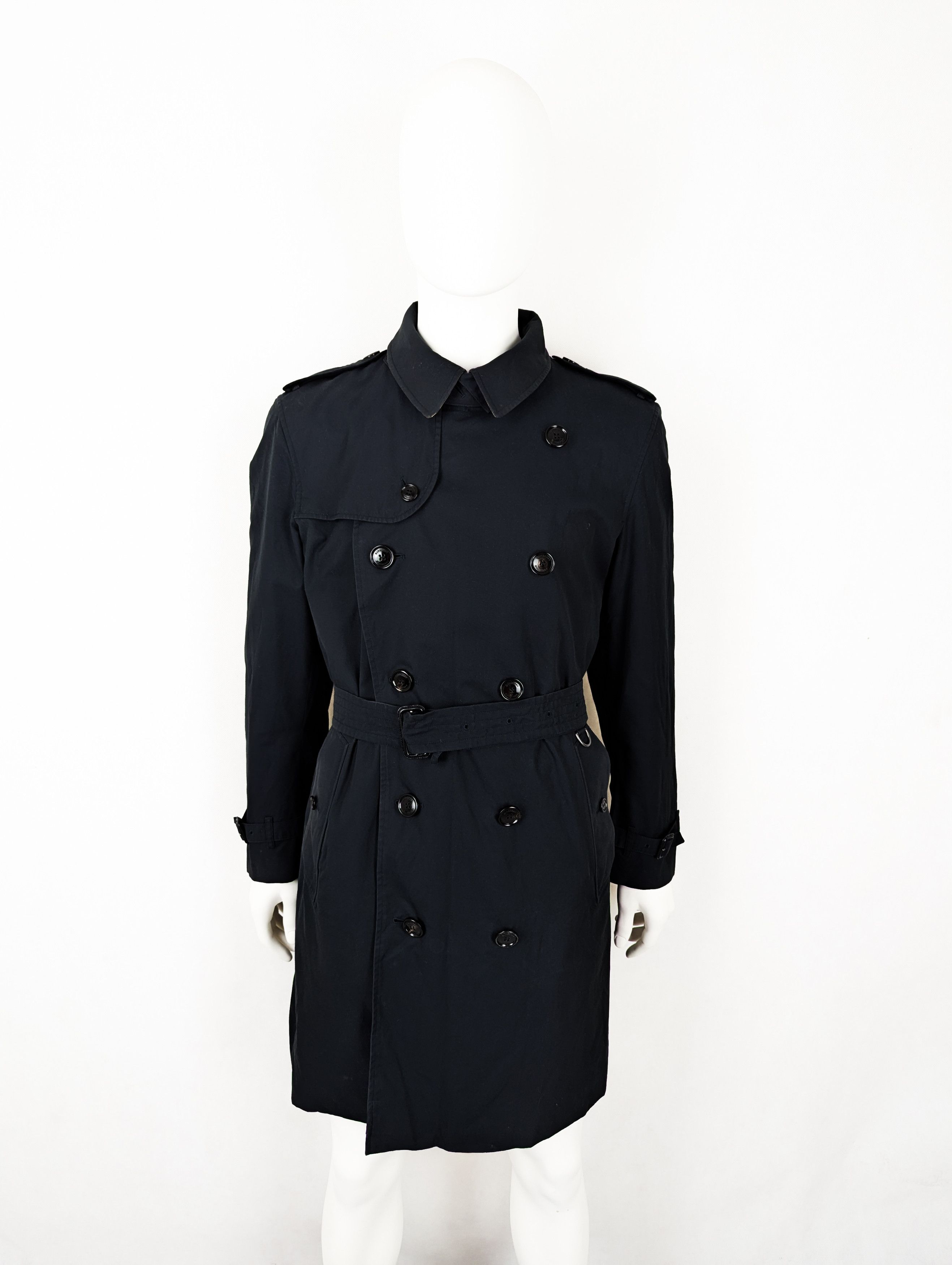 Burberry Burberry black nova check trench coat 54 L Size US L / EU 52-54 / 3 - 10 Thumbnail