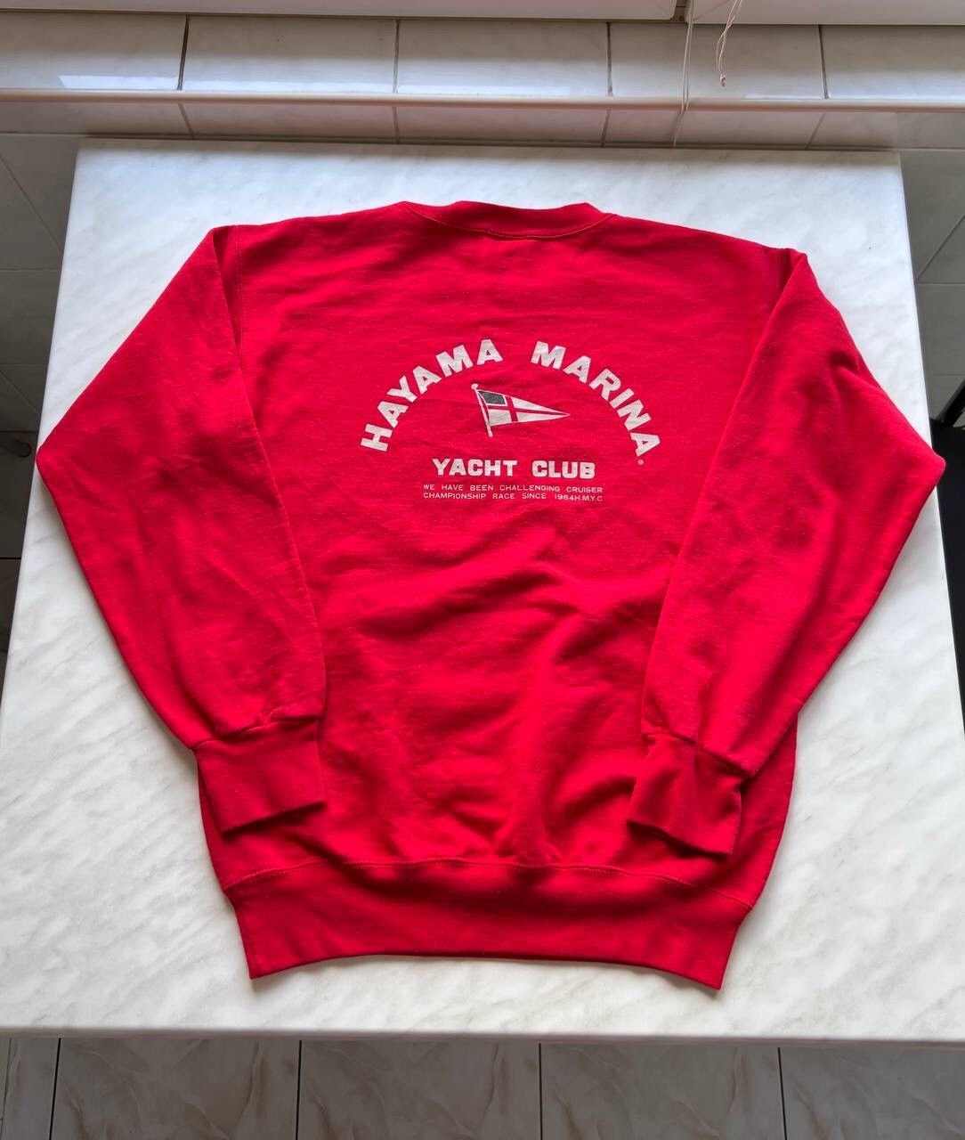 Japanese Brand 1990s JAPAN YACHT CLUB HAYAMA MARINA SWEATSHIRT MADE IN USA Size US M / EU 48-50 / 2 - 1 Thumbnail
