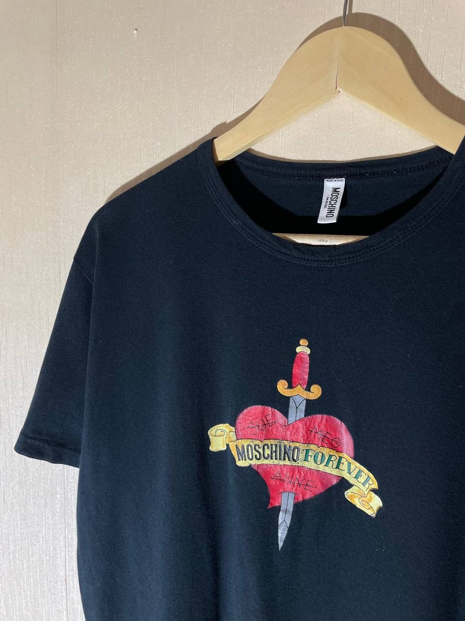 Moschino × Vintage Moschino Mare Vintage Heart Printed T Shirt Size US L / EU 52-54 / 3 - 3 Thumbnail