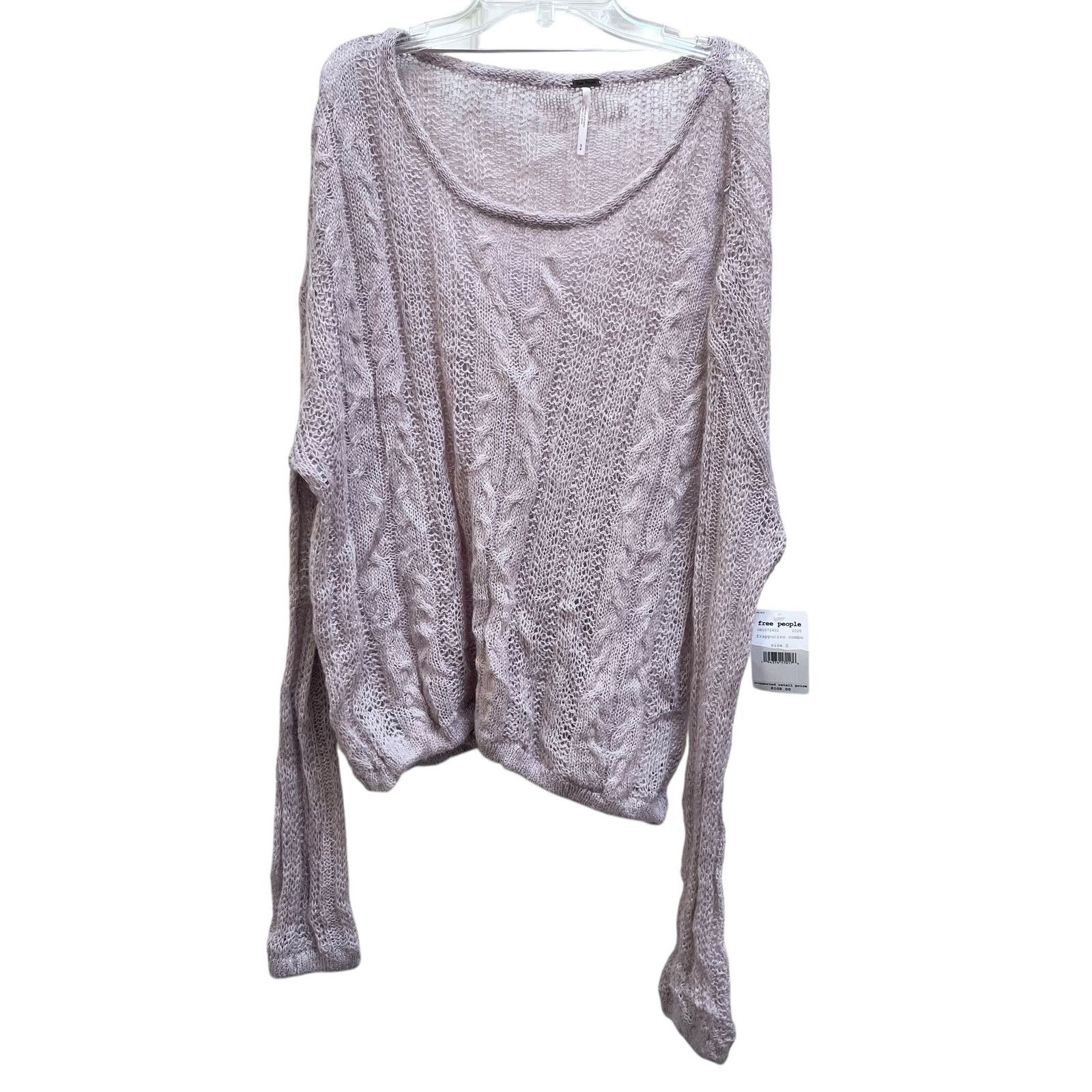 Free People Free People Angel Soft Frappuccino Blush Pink Knit Sweater Size S / US 4 / IT 40 - 2 Thumbnail