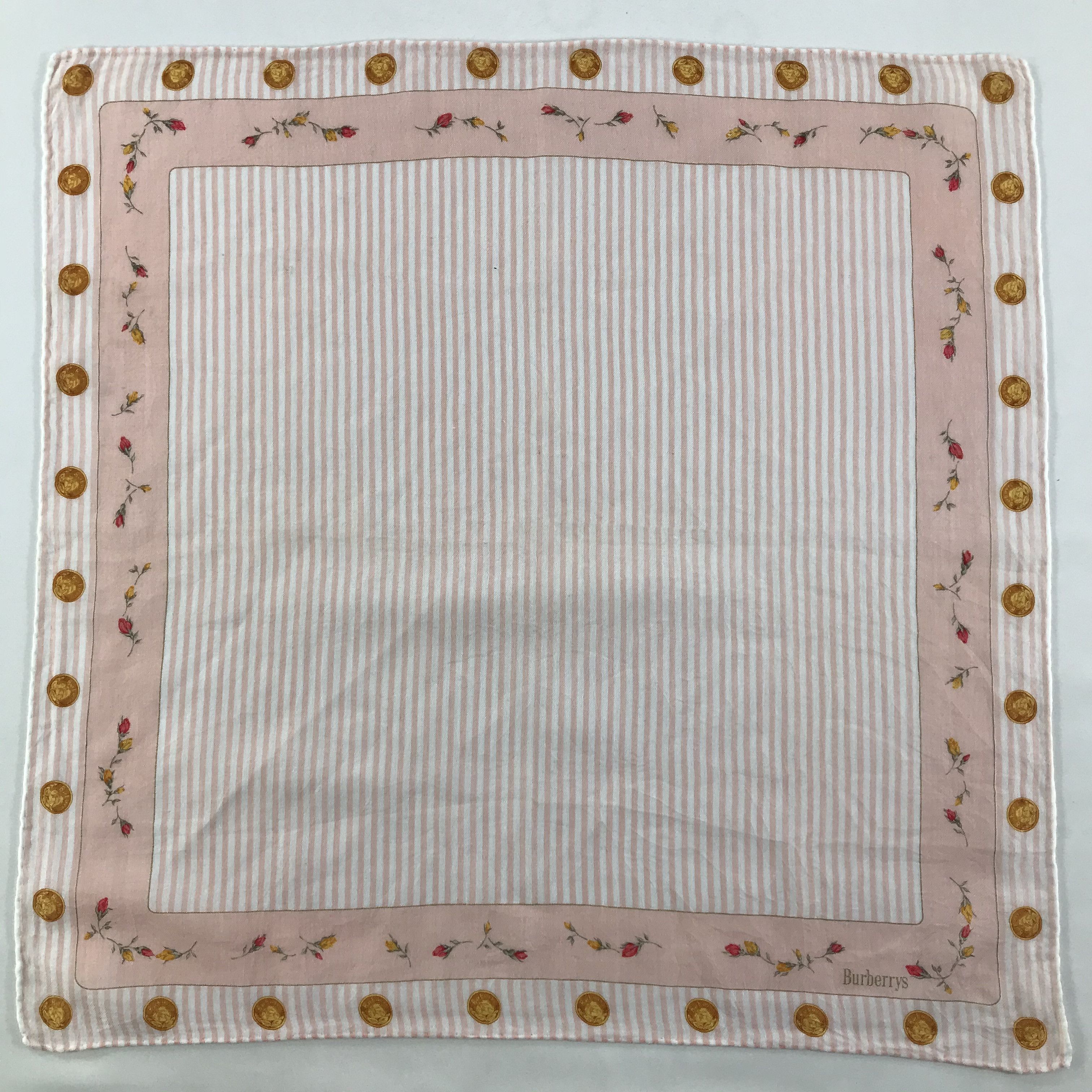 Burberry × Vintage Burberry Bandana / Handkerchief / Neckerchief - S1528 Size ONE SIZE - 1 Thumbnail