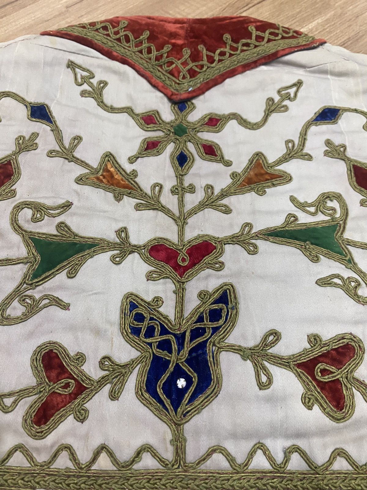 Vintage Vintage Ottoman Turkish Embroidered Velvet Vest Handcrafted Size US M / EU 48-50 / 2 - 10 Thumbnail
