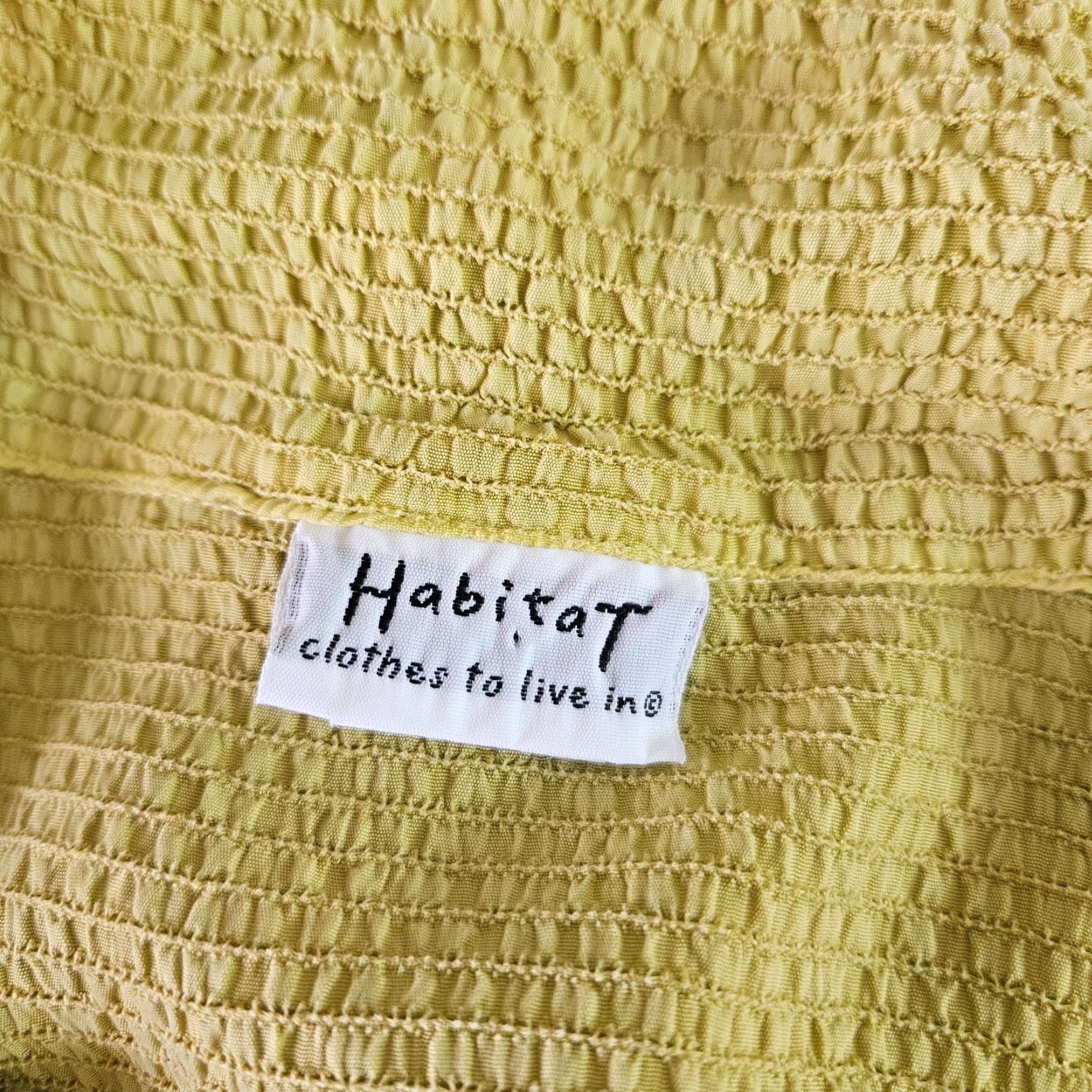 Habitat Habitat Womens Button Front Top Sz Small Green Cupra Shirt Women Small Green Cupra Habitat Button-Up Shirt Womens Size S / US 4 / IT 40 - 6 Thumbnail