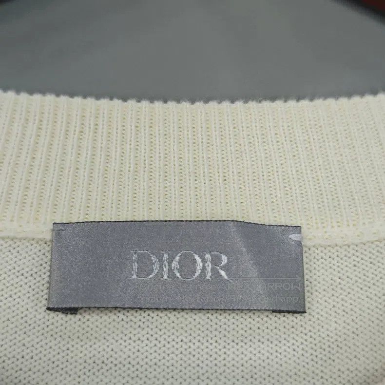 Dior Dior Beige rose embroidered logo short-sleeved sweater Size XXL / US 16-18 / IT 52-54 - 5 Thumbnail