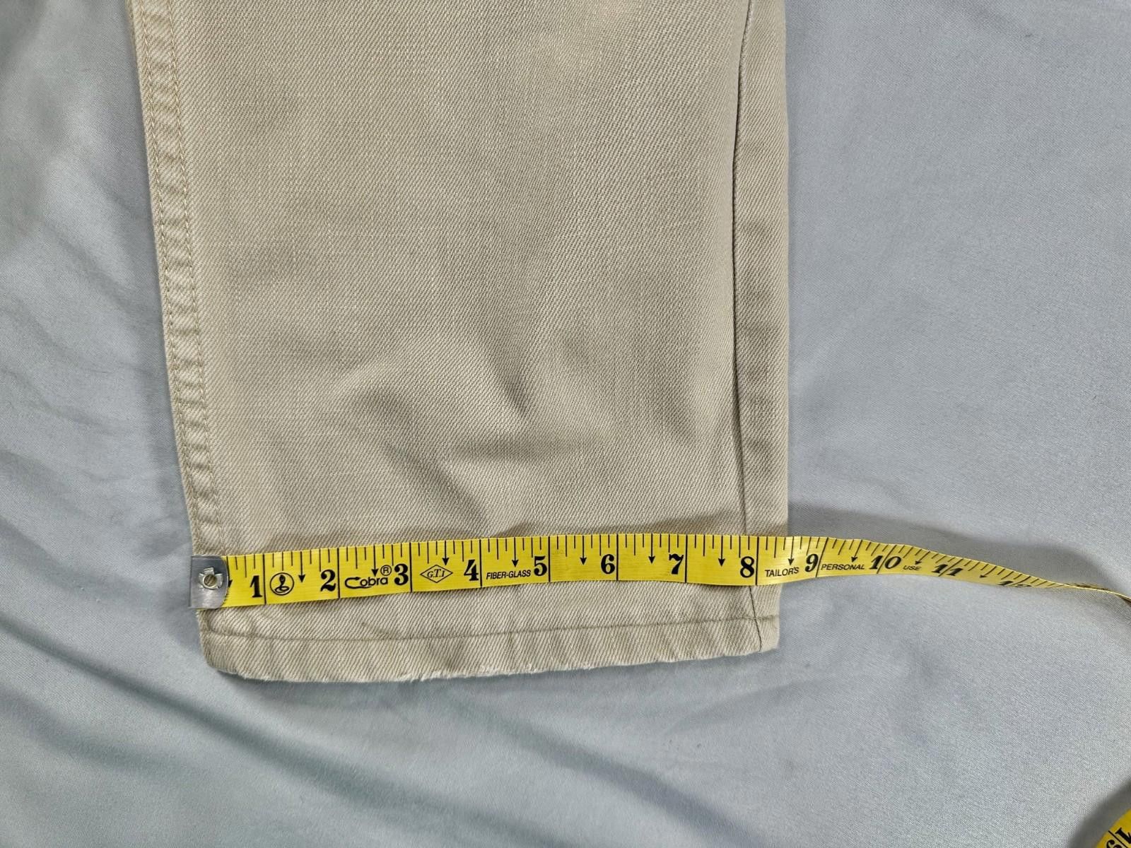 Lands' End Lands End Men's 35 Traditional Fit Tapered Leg Beige Jeans Size US 35 - 6 Thumbnail