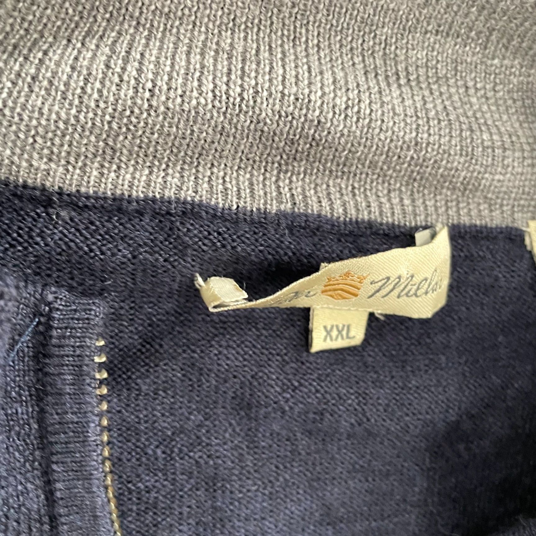 Peter Millar Peter Millar Sweater 2XL Adult Blue 1/4 Zip Extra Fine Italian Merino Mens XXL Size US XXL / EU 58 / 5 - 6 Thumbnail