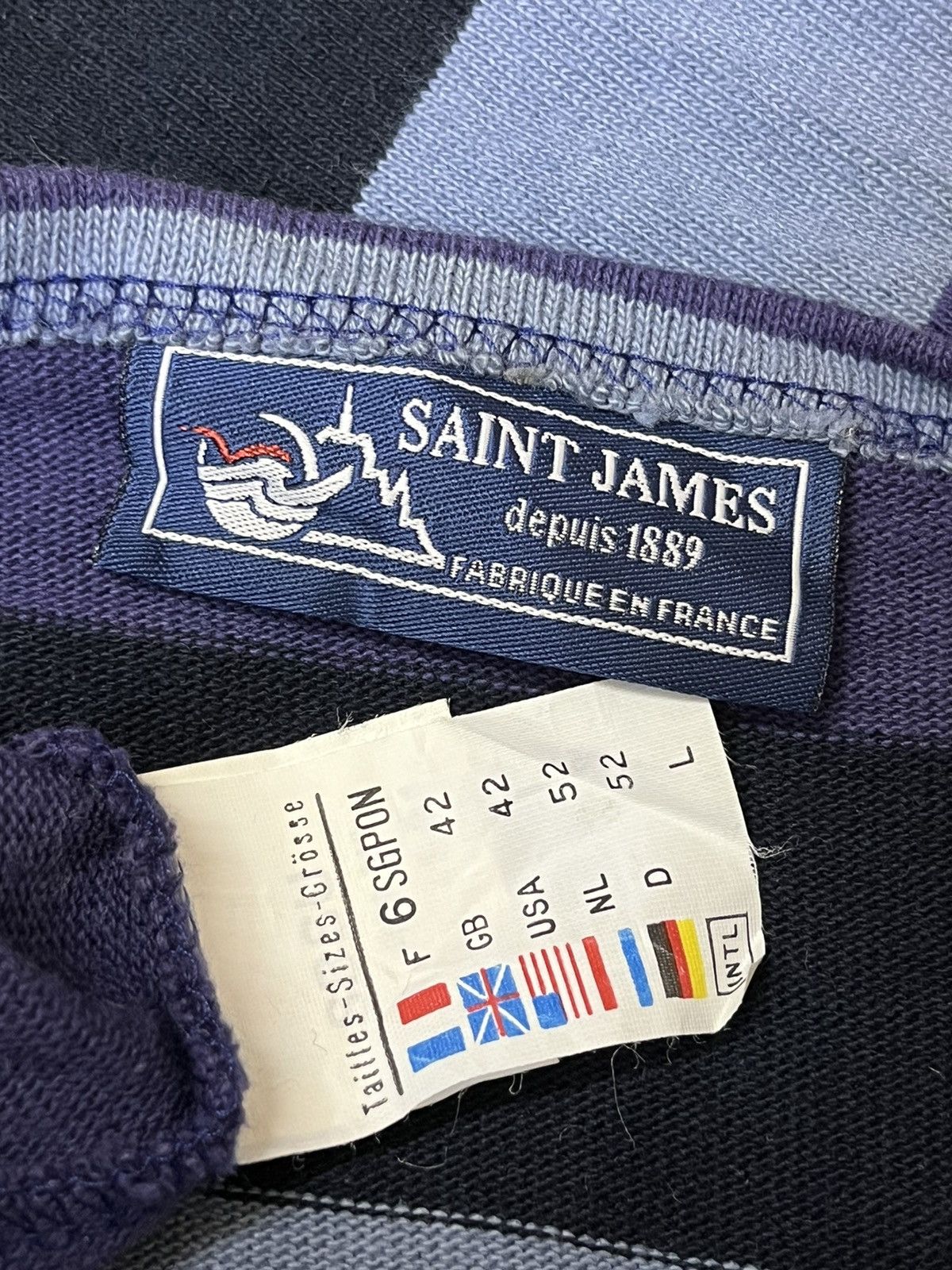 Saint James AUTHENTIC VINTAGE SAINT JAMES STRIPED LONG SLEEVE SHIRT Size US M / EU 48-50 / 2 - 8 Thumbnail