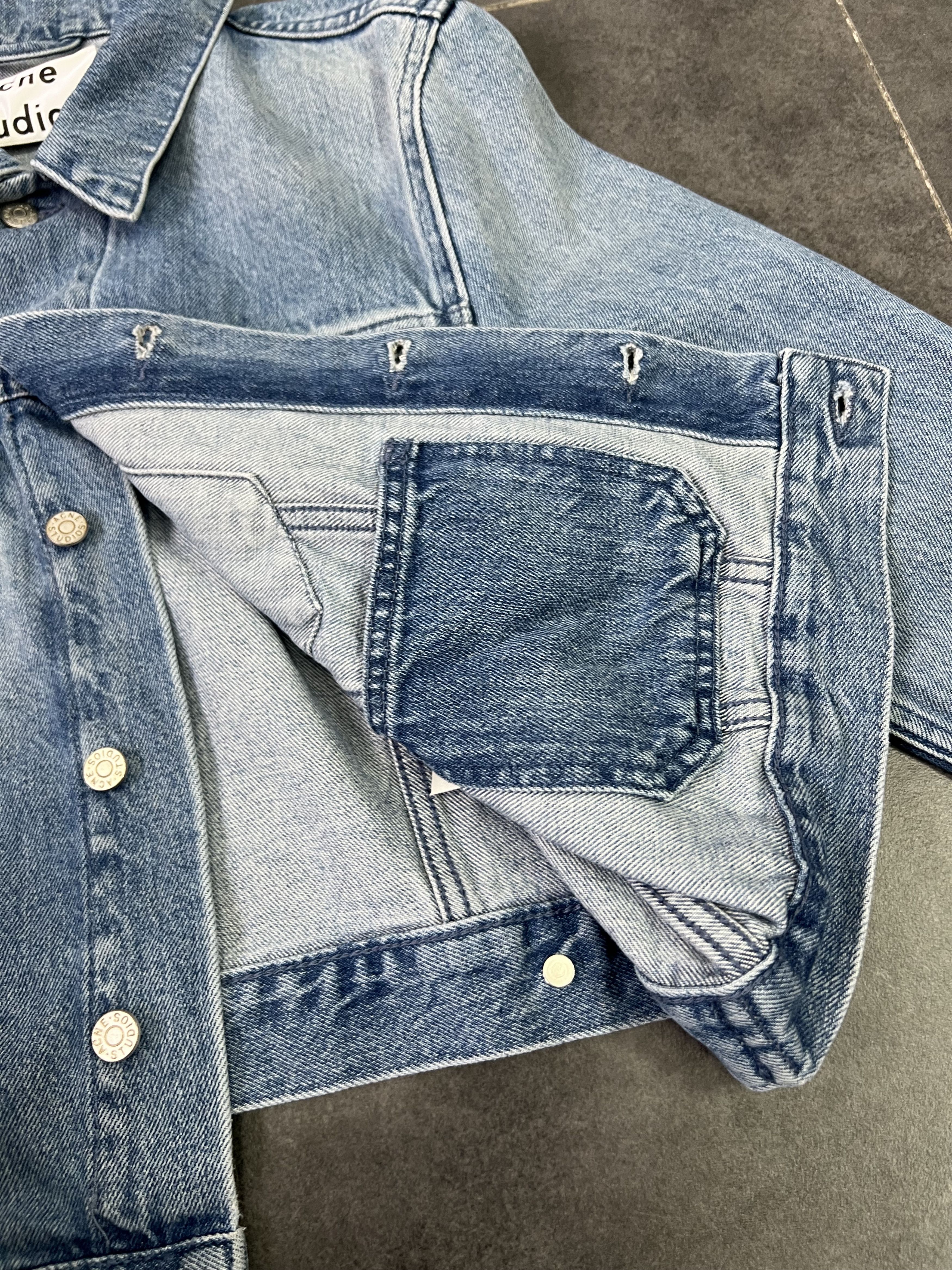 Acne Studios Acne studios SS14 vintage washed cropped denim jacket Size M / US 6-8 / IT 42-44 - 13 Thumbnail