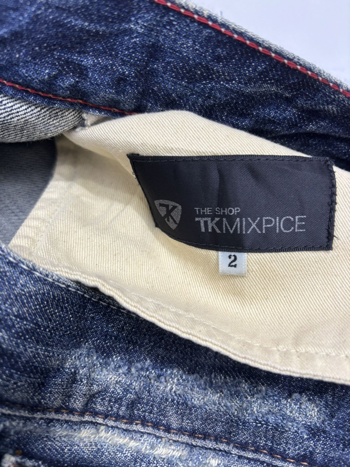 Hysteric Glamour × If Six Was Nine × Le Grande Bleu (L.G.B.) 🔥RARE THRASHED DISTRESSED DENIM TKMIXPICE REPAIR DENIM JEAN Size US 30 / EU 46 - 9 Thumbnail