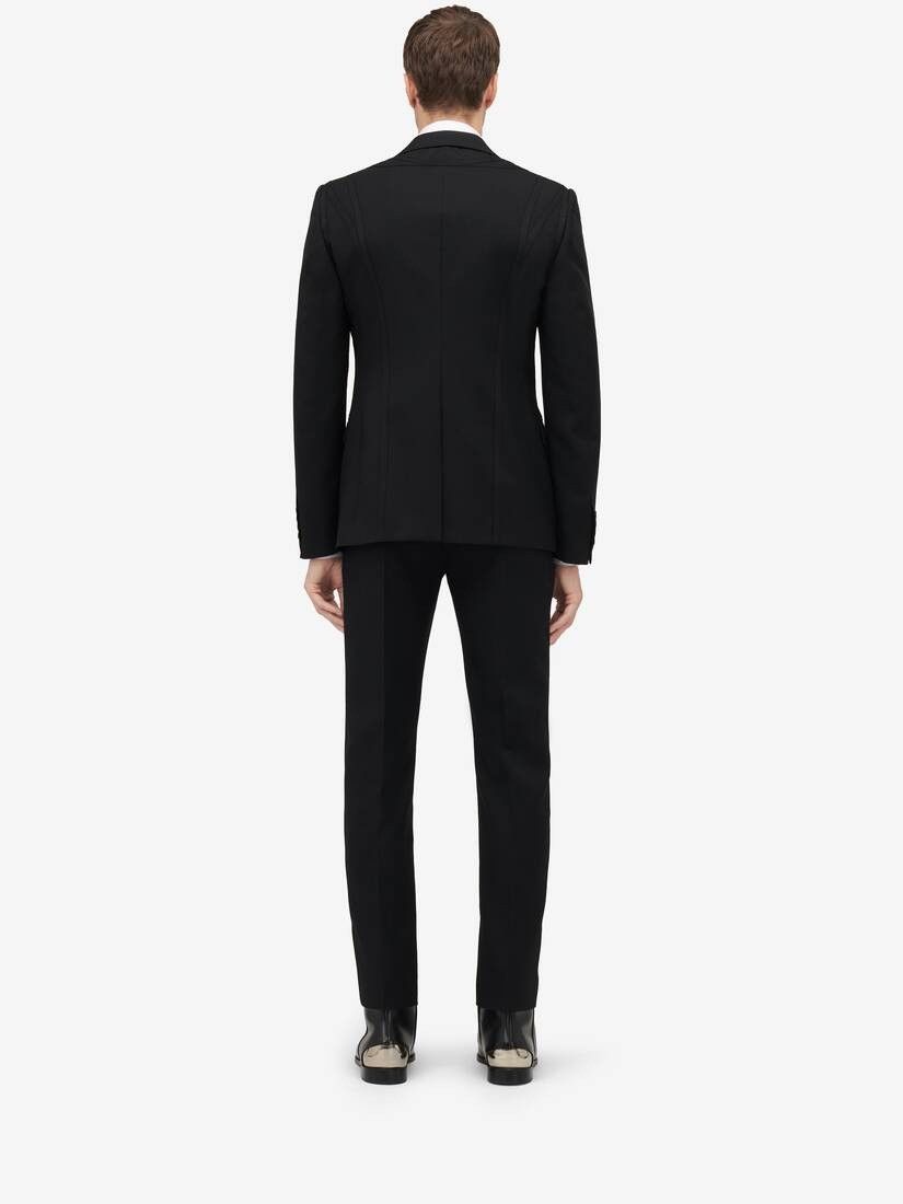Alexander McQueen o1w1db10925 Herness Single-Breasted Jacket in Black Size US M / EU 48-50 / 2 - 5 Thumbnail