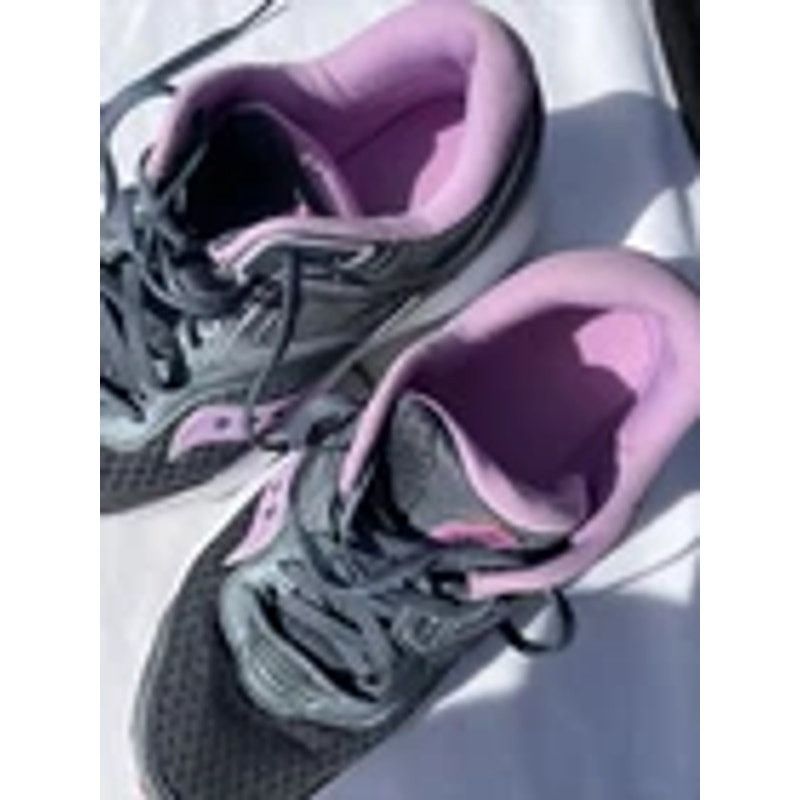 Saucony Saucony Womens Cohesion Gray/Purple Running Shoes Sneakers Size US 7.5 / IT 37.5 - 5 Thumbnail