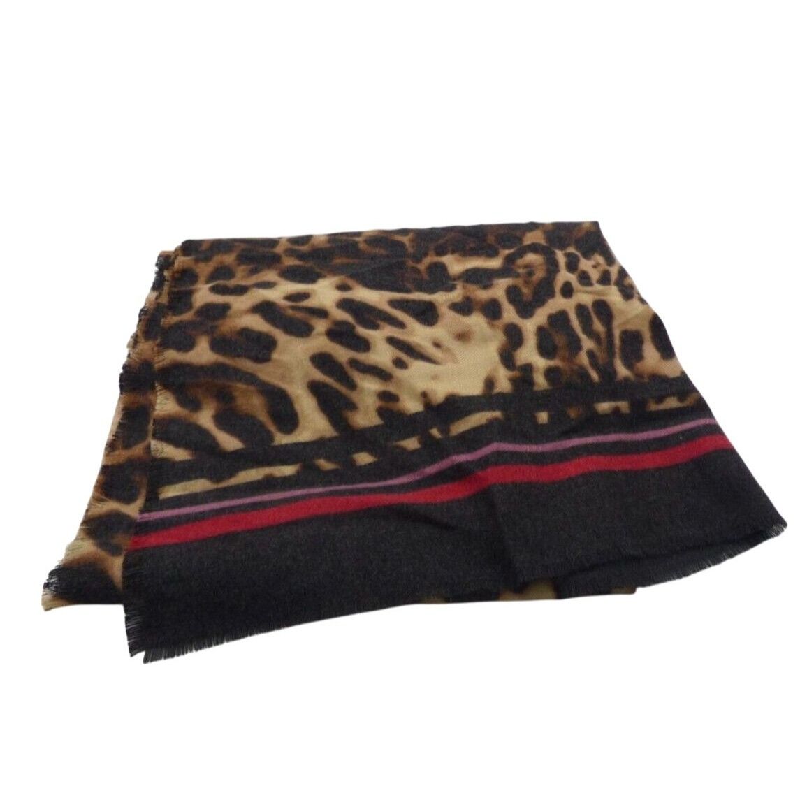 Other Inc International Concepts Striped Leopard-Print Wrap, Brown Size ONE SIZE - 5 Thumbnail