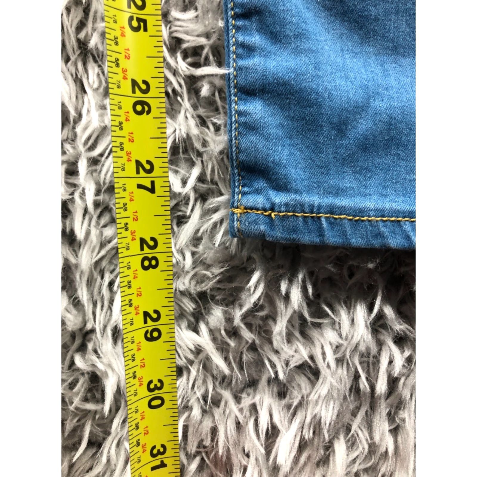 Vintage Universal Thread Jeans Skinny 4 Womens High Rise Dark Blue Denim 5-Pocket Stretch Regular Cut Tapered? Size 27" / US 4 / IT 40 - 3 Thumbnail