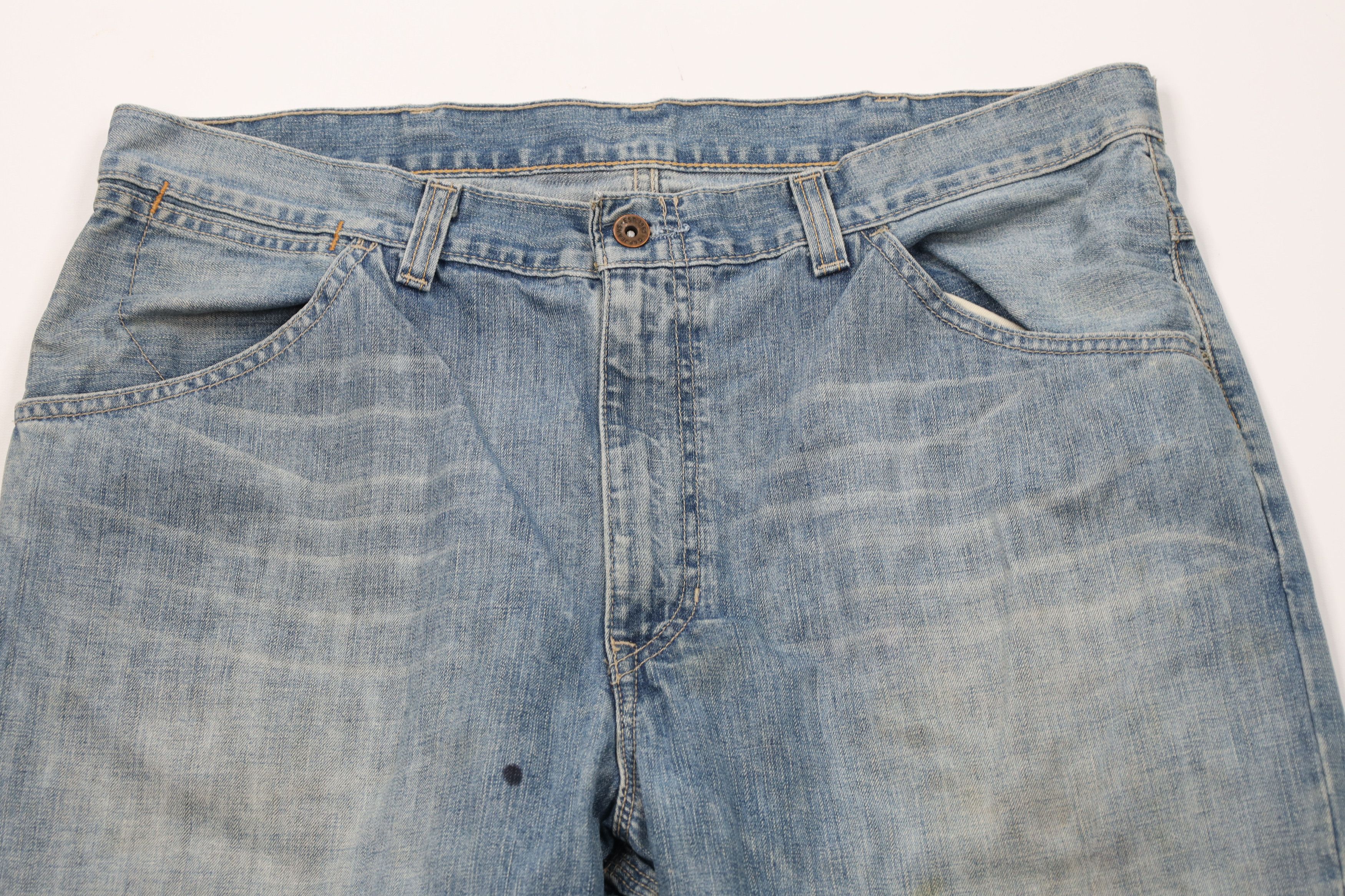 Gap Vintage Gap Wide Leg Dungaree Workwear Denim Jeans Blue Size 40" / US 18 - 2 Thumbnail