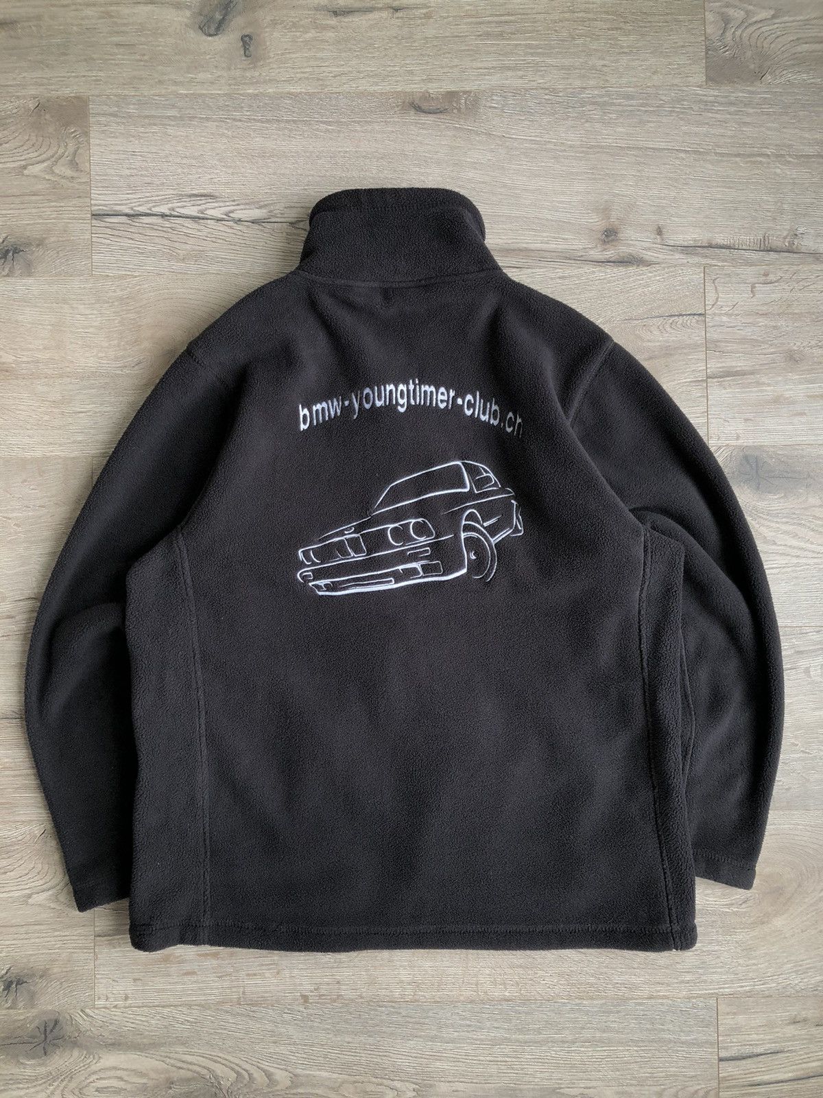 image of Bmw Youngtimer Club Racing Fleece Jacket Vintage in Navy, Men's (Size Large)