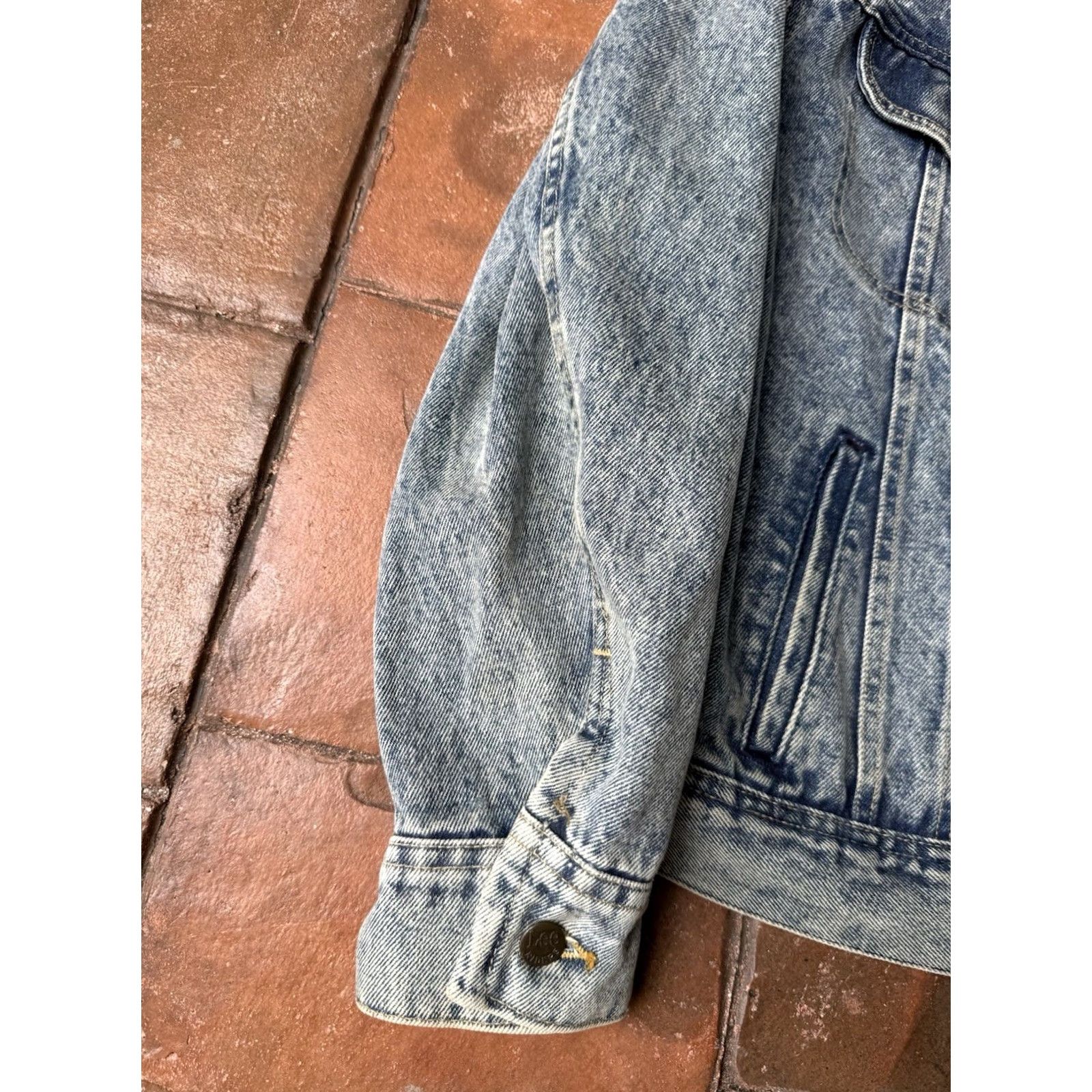 Lee VINTAGE Lee Riders Denim Jean Trucker Jacket Large USA Made Size US 33 - 5 Thumbnail