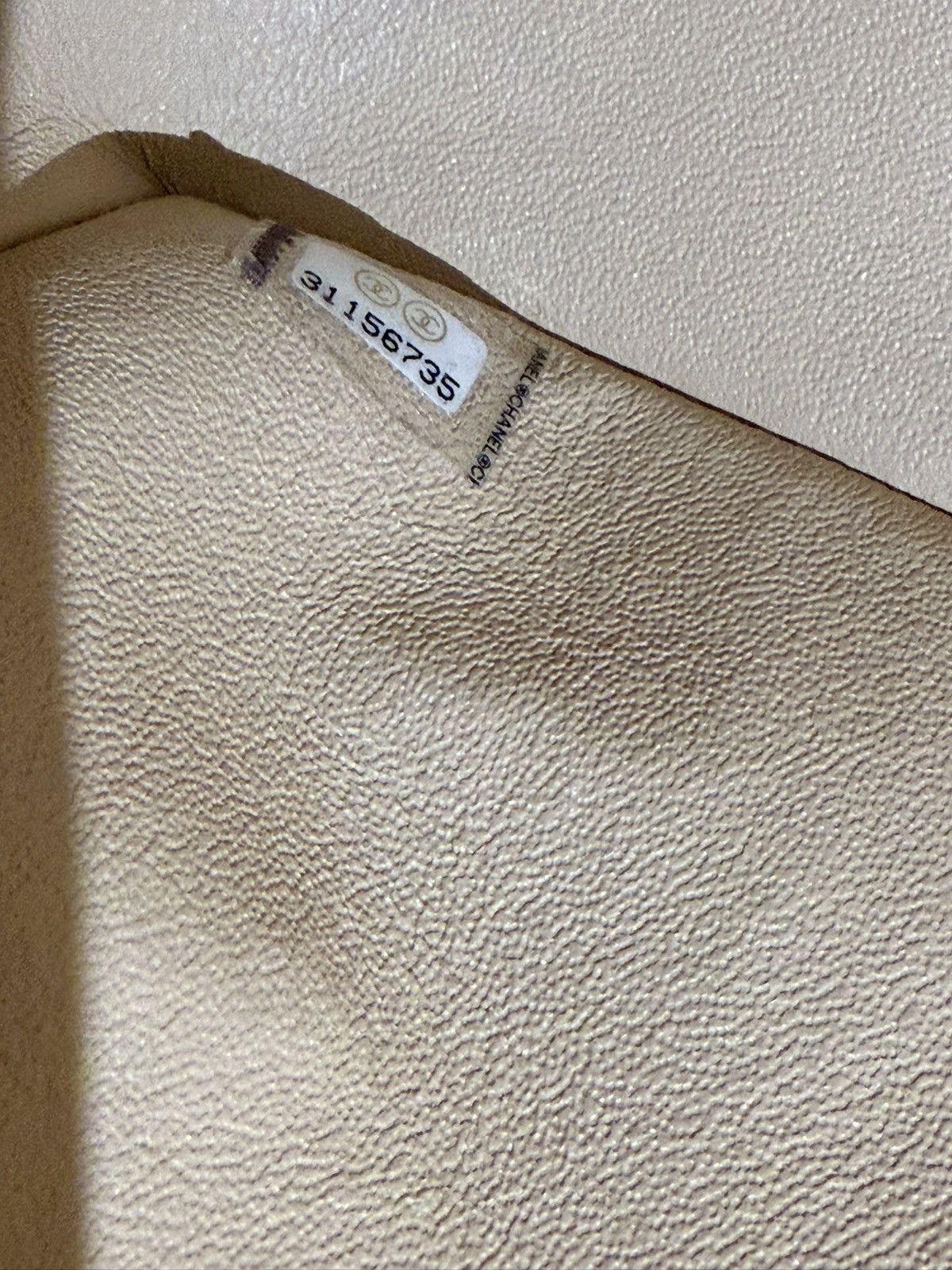 Chanel CC CLASSIC MEDIUM DOUBLE FLAP CAVIAR BEIGE GHW, 100% AUTH Size ONE SIZE - 11 Thumbnail