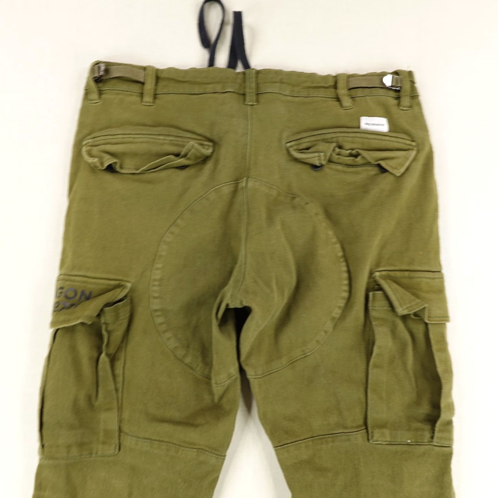 Vintage VINTAGE Red Dragon Cargo Pants Mens 34 Green Military Workwear 2000s Army Straight Fit Size US 35 - 6 Thumbnail