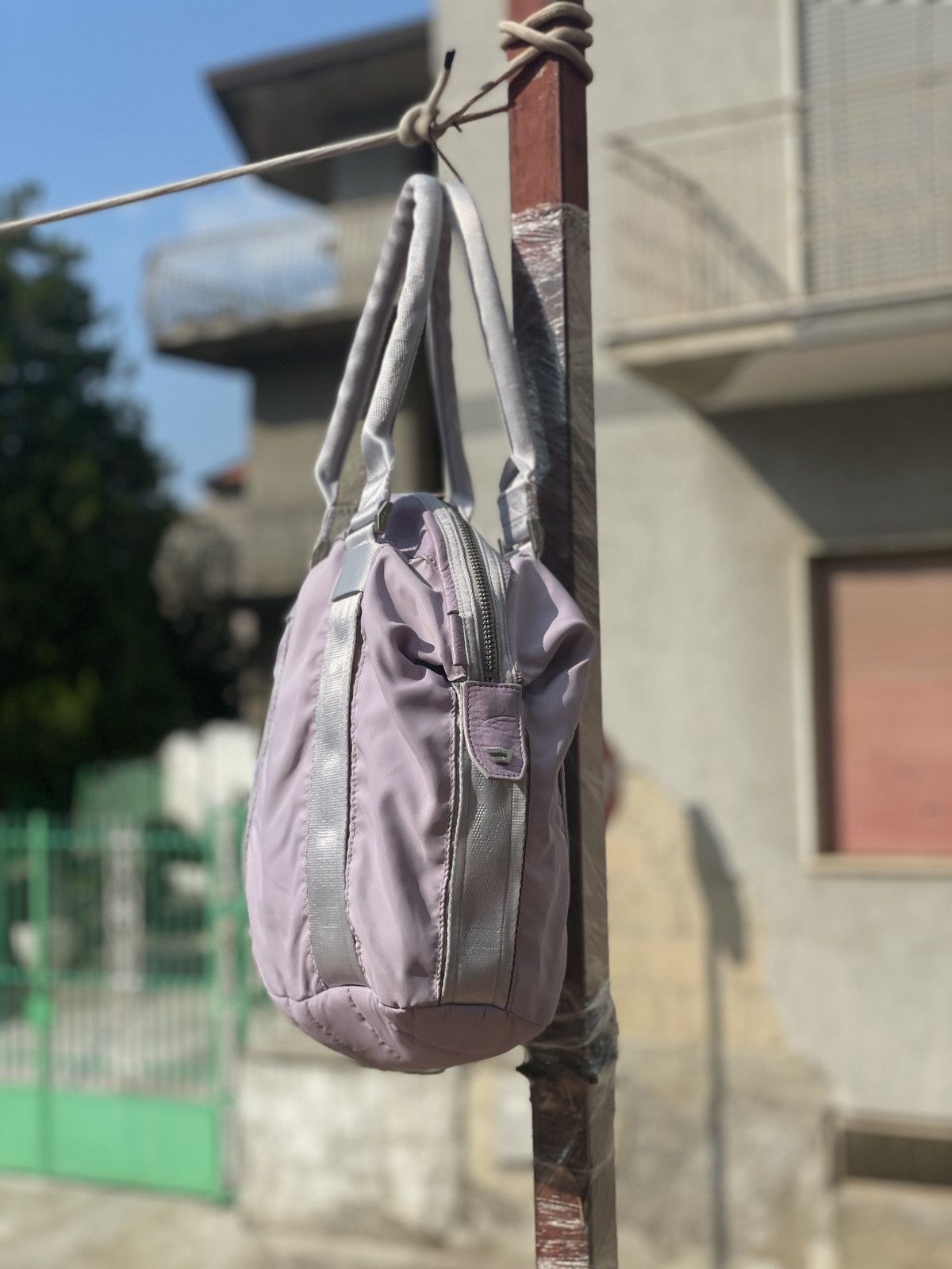 Diesel NEW DIESEL Y2K PURPLE NYLON HAND BAG Size ONE SIZE - 5 Thumbnail