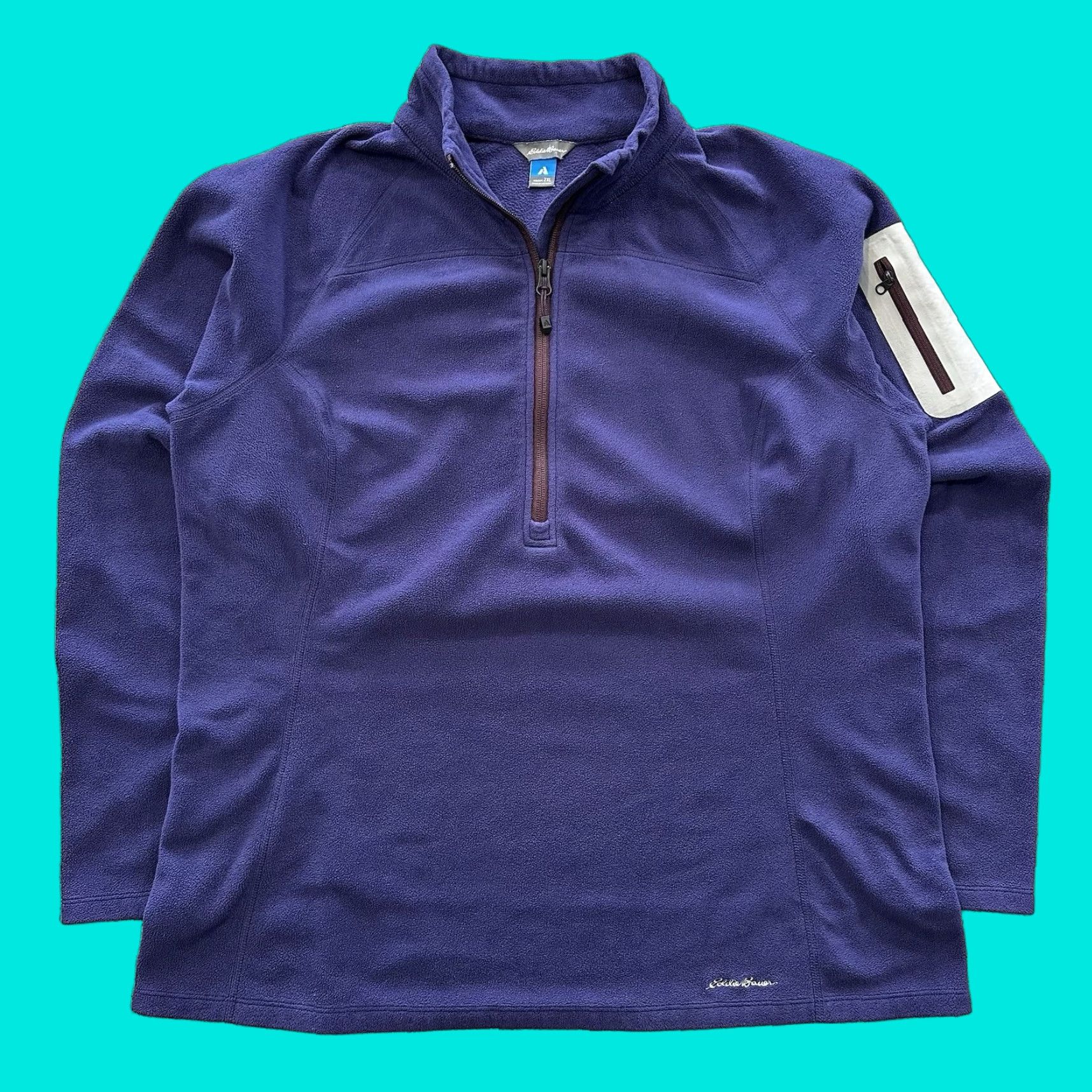 Eddie Bauer Eddie Bauer First Ascent Fleece Pullover Womens XL Half Zip Long Sleeve Sweatshirt Size XL / US 12-14 / IT 48-50 - 1 Thumbnail