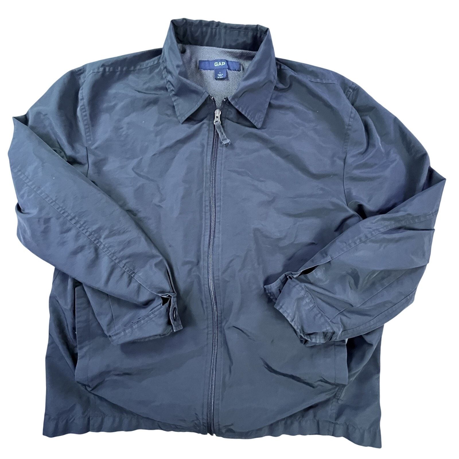 Gap Vintage GAP Boxy Black Windbreaker-Y2K Gorpcore-Mens L 25x27 Size US L / EU 52-54 / 3 - 1 Thumbnail