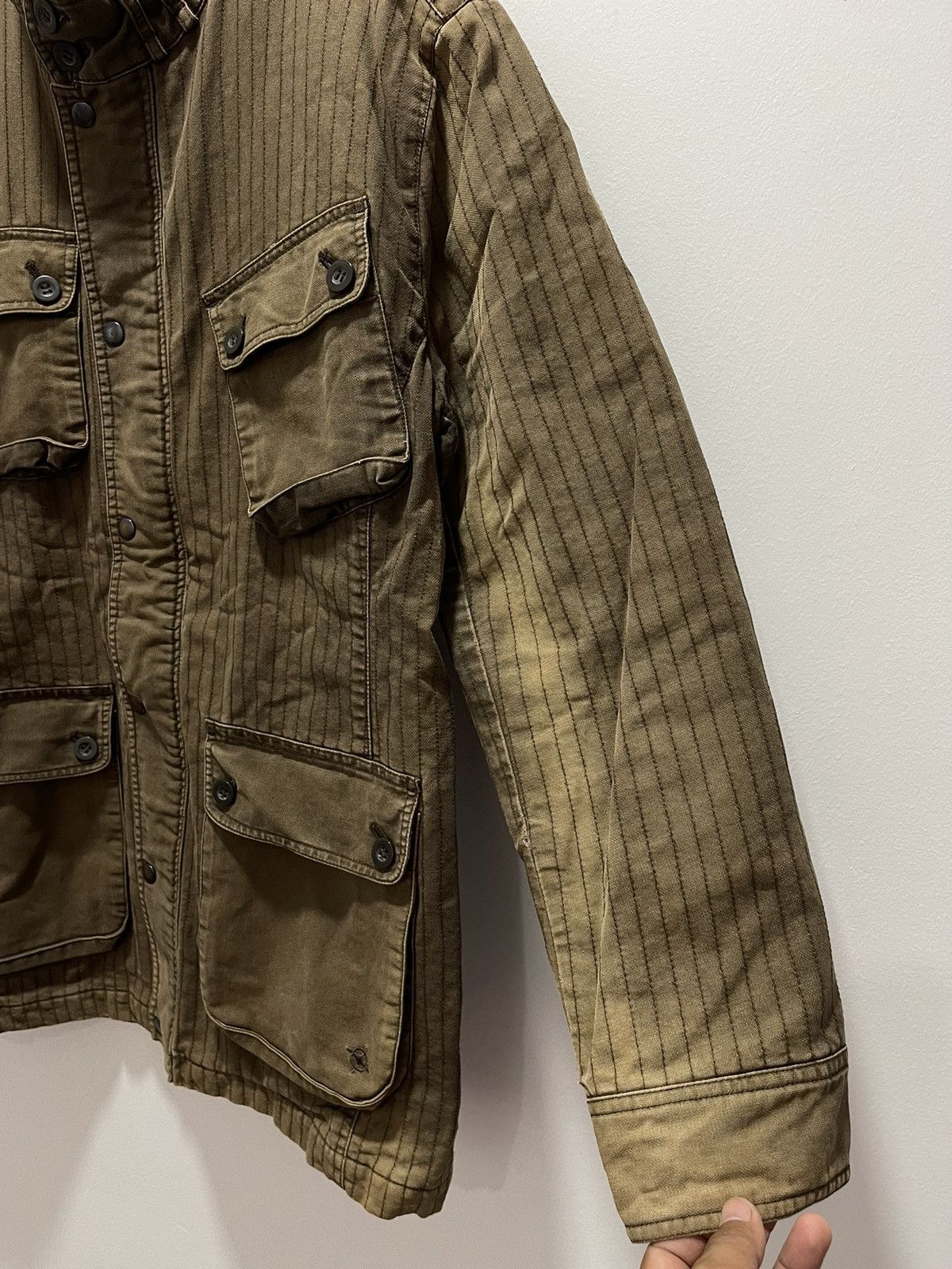 In The Attic FADED IN THE ATTIC MULTIPOCKET STRIPED JAPAN STYLE JACKET Size US S / EU 44-46 / 1 - 5 Thumbnail