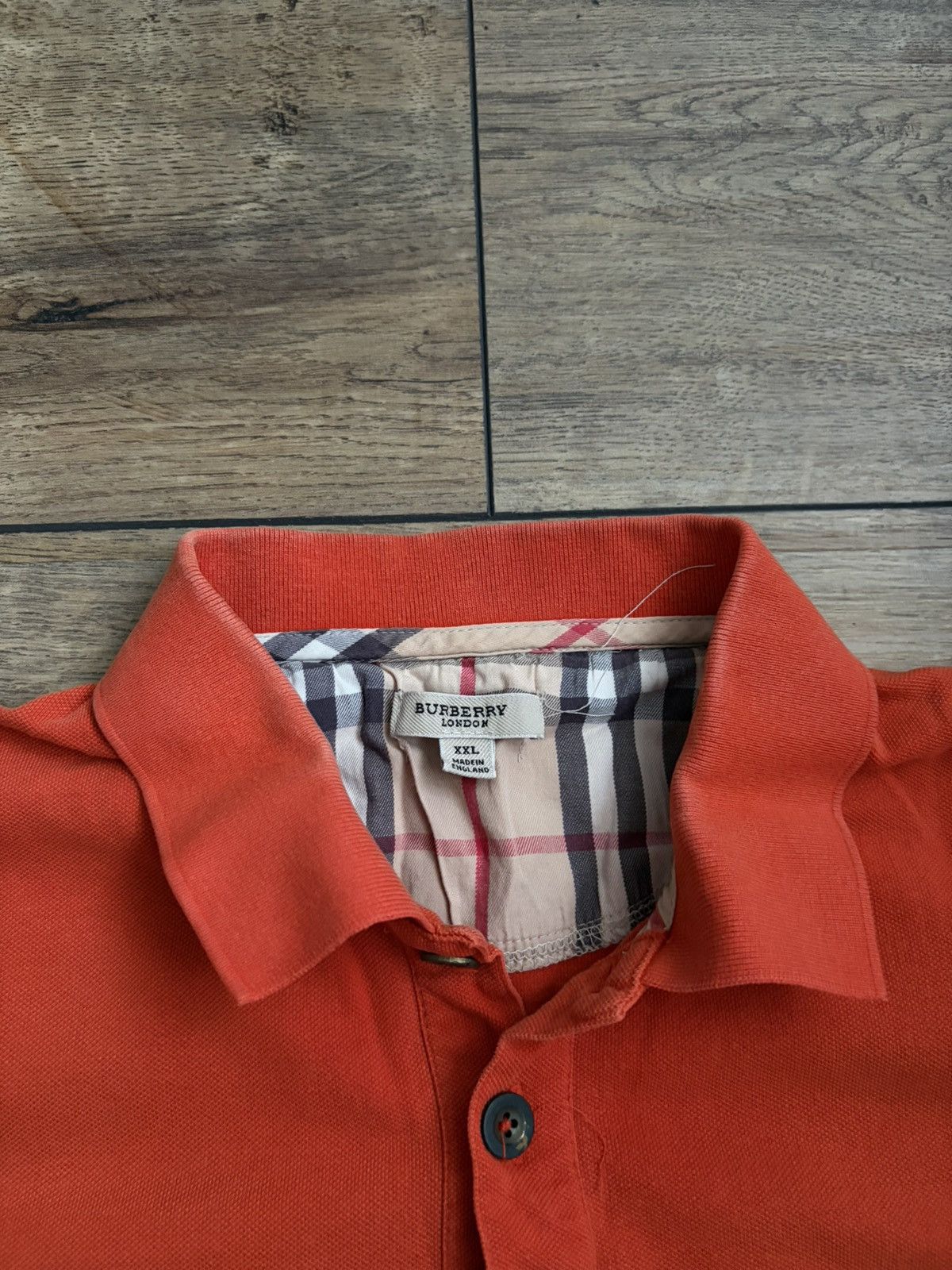 Burberry Rare Burberry London Orange Polo Size US L / EU 52-54 / 3 - 5 Thumbnail