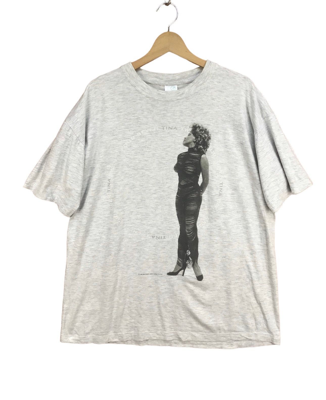 Band Tees Vintage 90s TINA TURNER Tour T-Shirt Size US XL / EU 56 / 4 - 1 Thumbnail