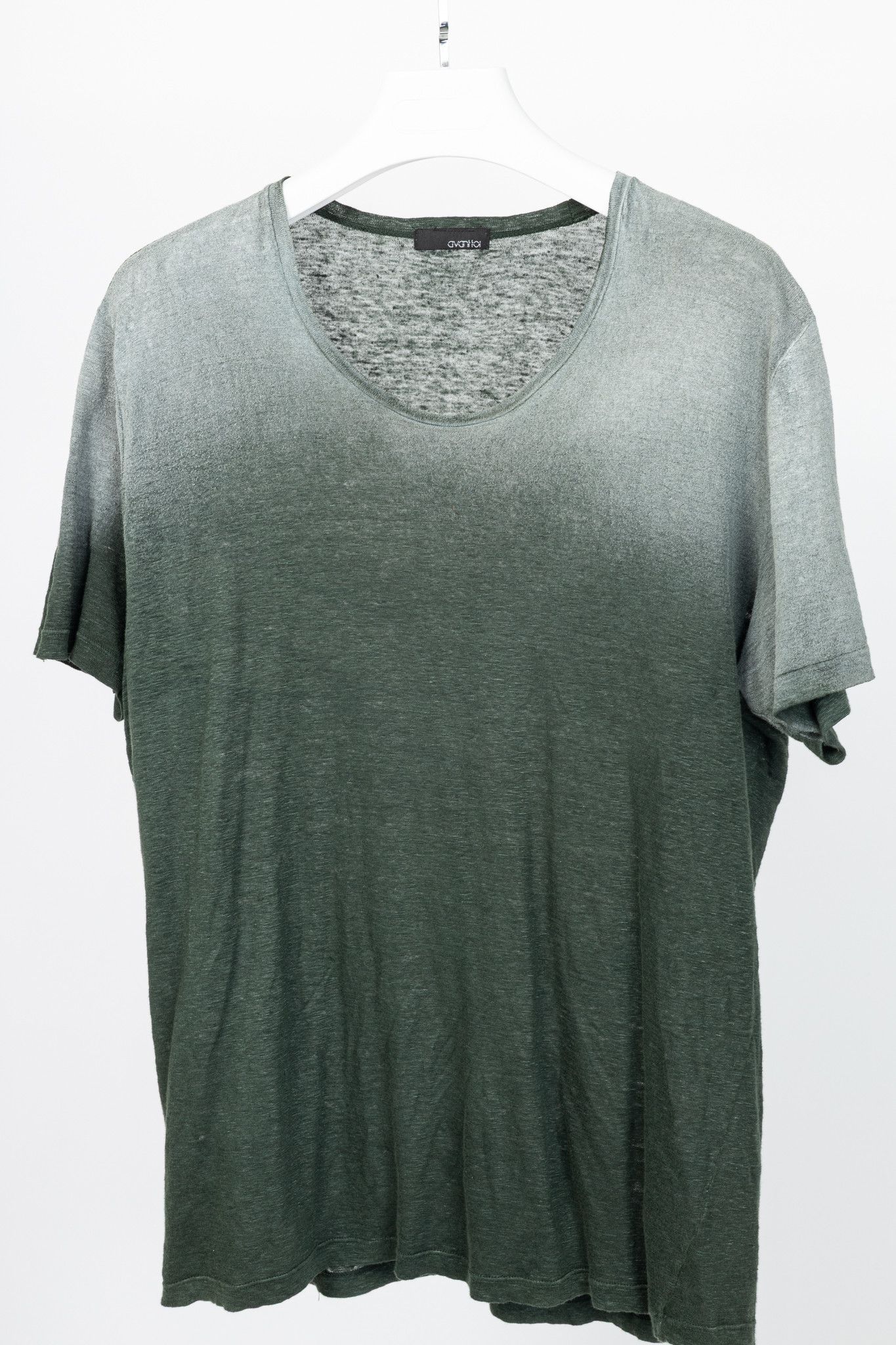 Avant Toi Avant Toi Overprint Green Linen Gradient T-Shirt Size US XL / EU 56 / 4 - 3 Thumbnail