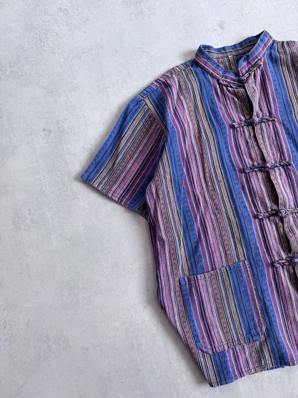 Japanese Brand Vintage Coogi Style Unisex Knitted Short Sleeve Coton Shirt Size US L / EU 52-54 / 3 - 4 Thumbnail