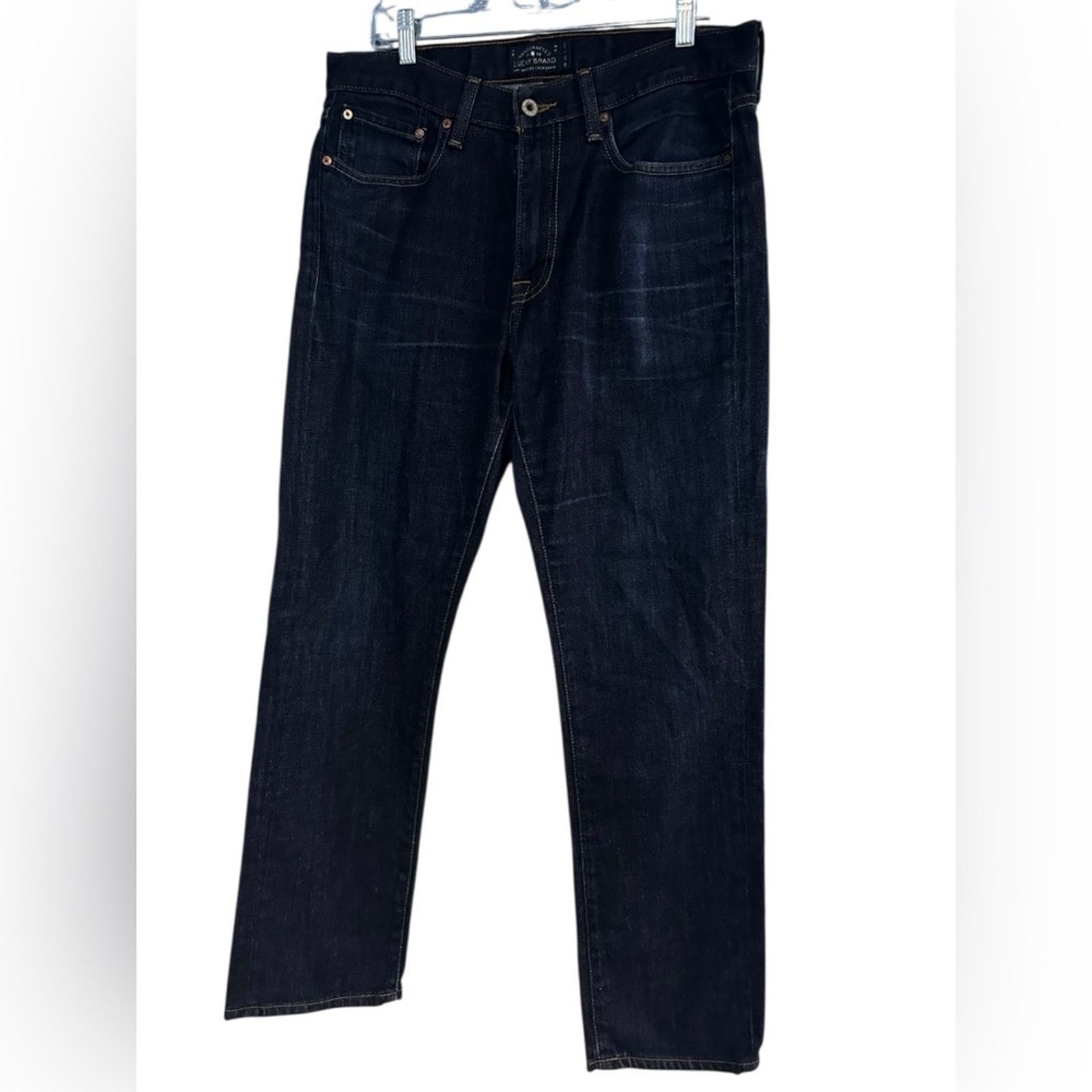 Lucky Brand Lucky Brand Men's Deep Indigo 410 Athletic Fit Jeans 32X32 Size US 32 / EU 48 - 1 Thumbnail