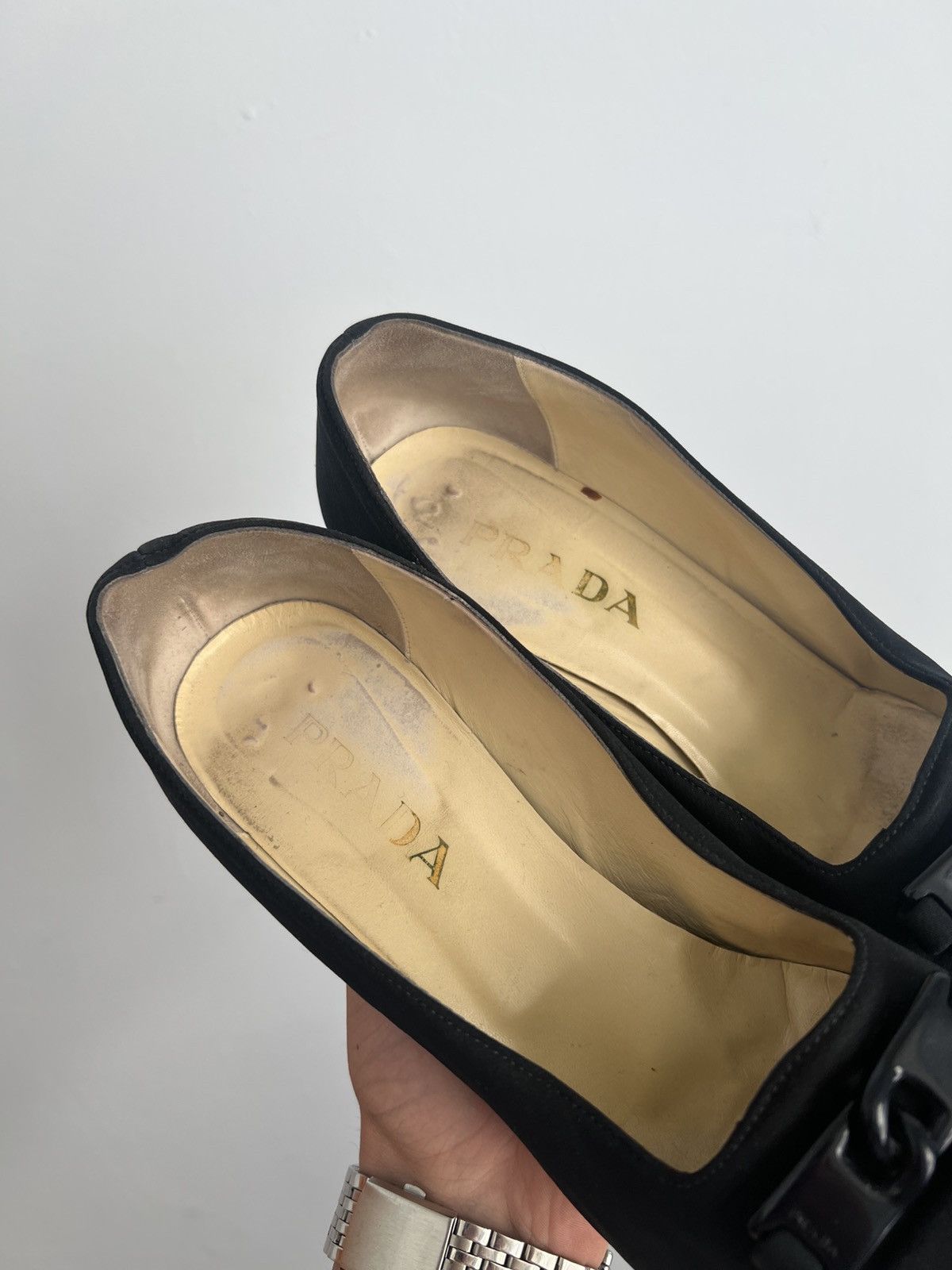 Prada Vintage Prada Kitten Heels Shoes Women’s 41 Size US 11 / IT 41 - 4 Thumbnail
