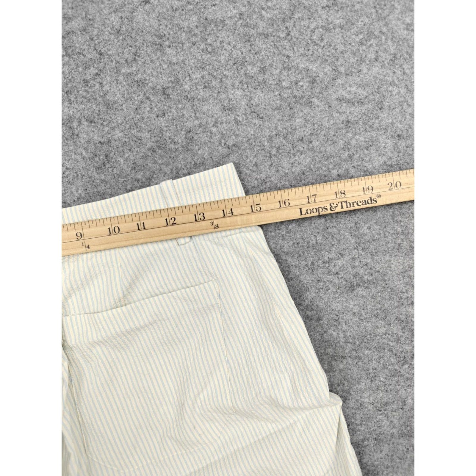 Frame FRAME Le Slim Palazzo Pants Womens 4 White Stripe Wide Leg Twill High Rise Pockets Stretch 2Pcs? Size 27" / US 4 / IT 40 - 6 Thumbnail