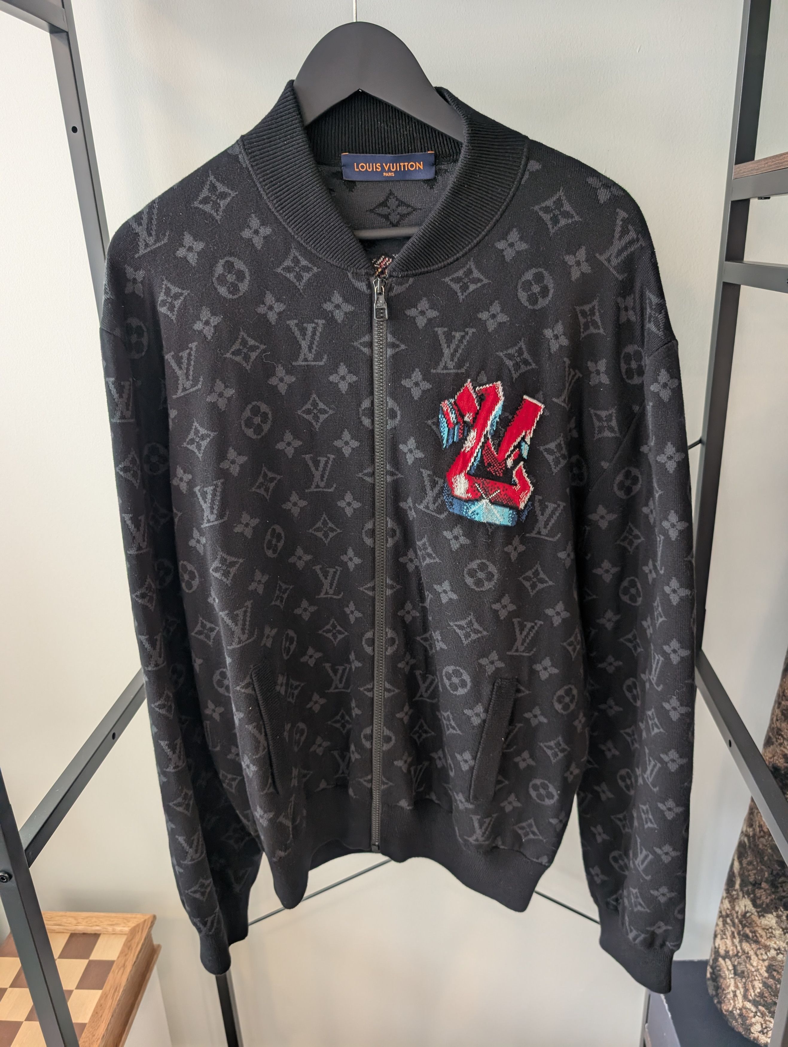 Louis Vuitton Louis Vuitton monogram graffiti knit bomber zip up Size US XL / EU 56 / 4 - 1 Thumbnail