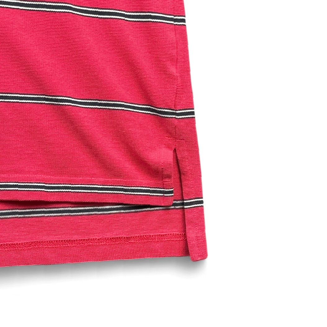 Tommy Hilfiger VINTAGE Tommy Hilfiger Polo Shirt Adult MEDIUM Pink Black Stripes 90s Crest Size US M / EU 48-50 / 2 - 7 Thumbnail