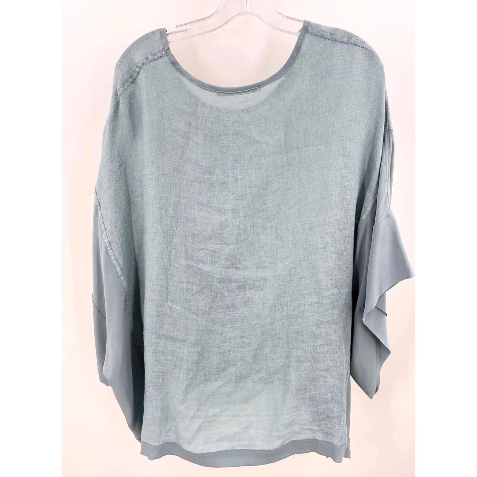 Vintage Maurizio Blue Poncho Blouse Medium Pre-Owned Size M / US 6-8 / IT 42-44 - 2 Thumbnail