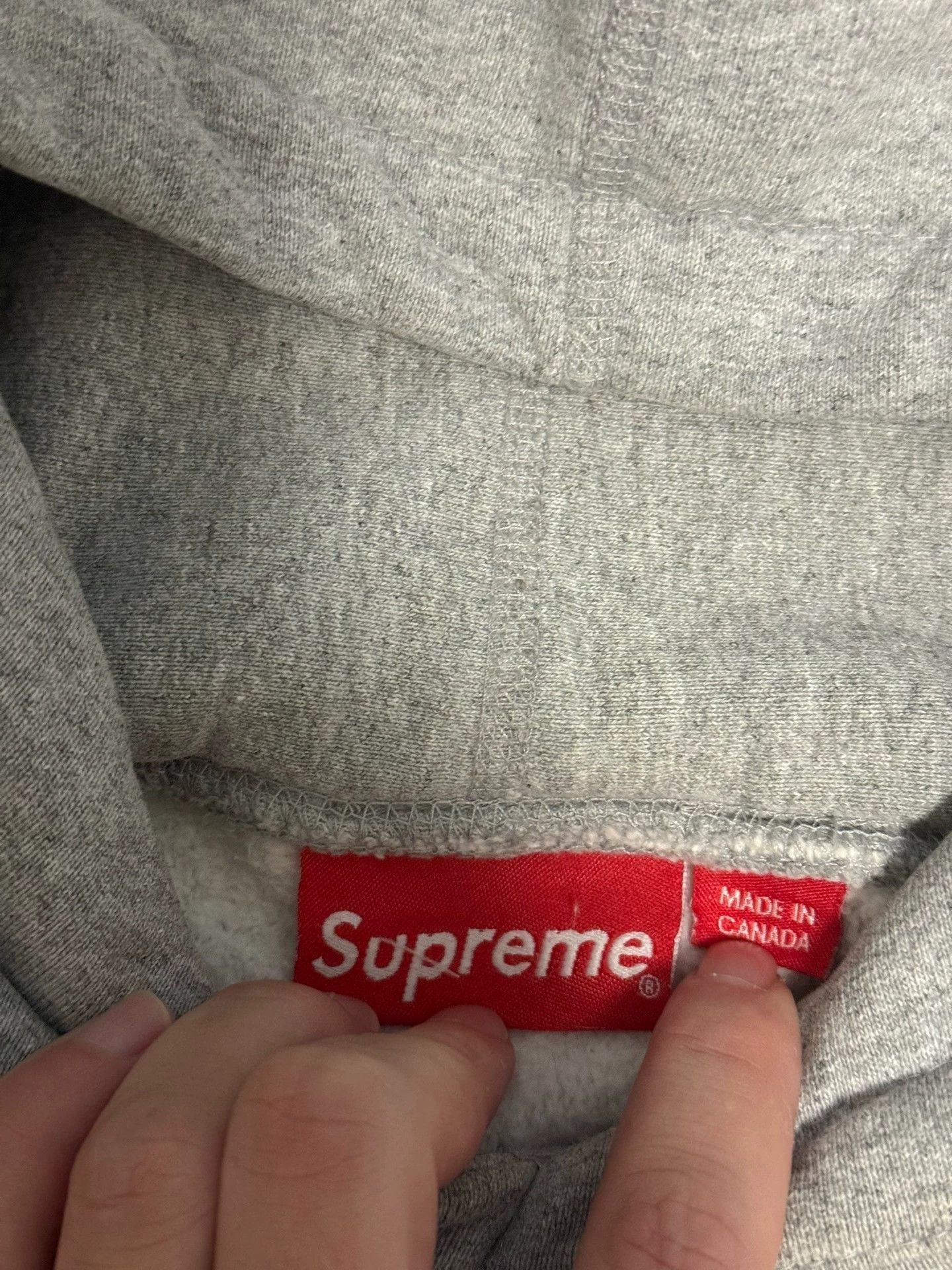 Supreme Supreme FW16 Box Logo Hoodie Gray Over Red L Size US L / EU 52-54 / 3 - 4 Thumbnail