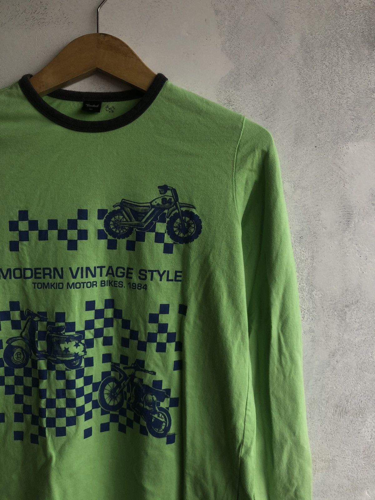 If Six Was Nine MODERN VINTAGE STYLE TOMKID MOTOR BIKES 1984 LONGSLEEVE Size US M / EU 48-50 / 2 - 3 Thumbnail