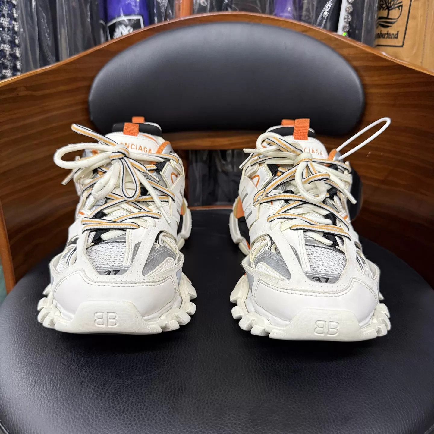Balenciaga Balenciaga Track White/Orange 37 Excellent Condition Size US 6.5 / IT 36.5 - 2 Thumbnail