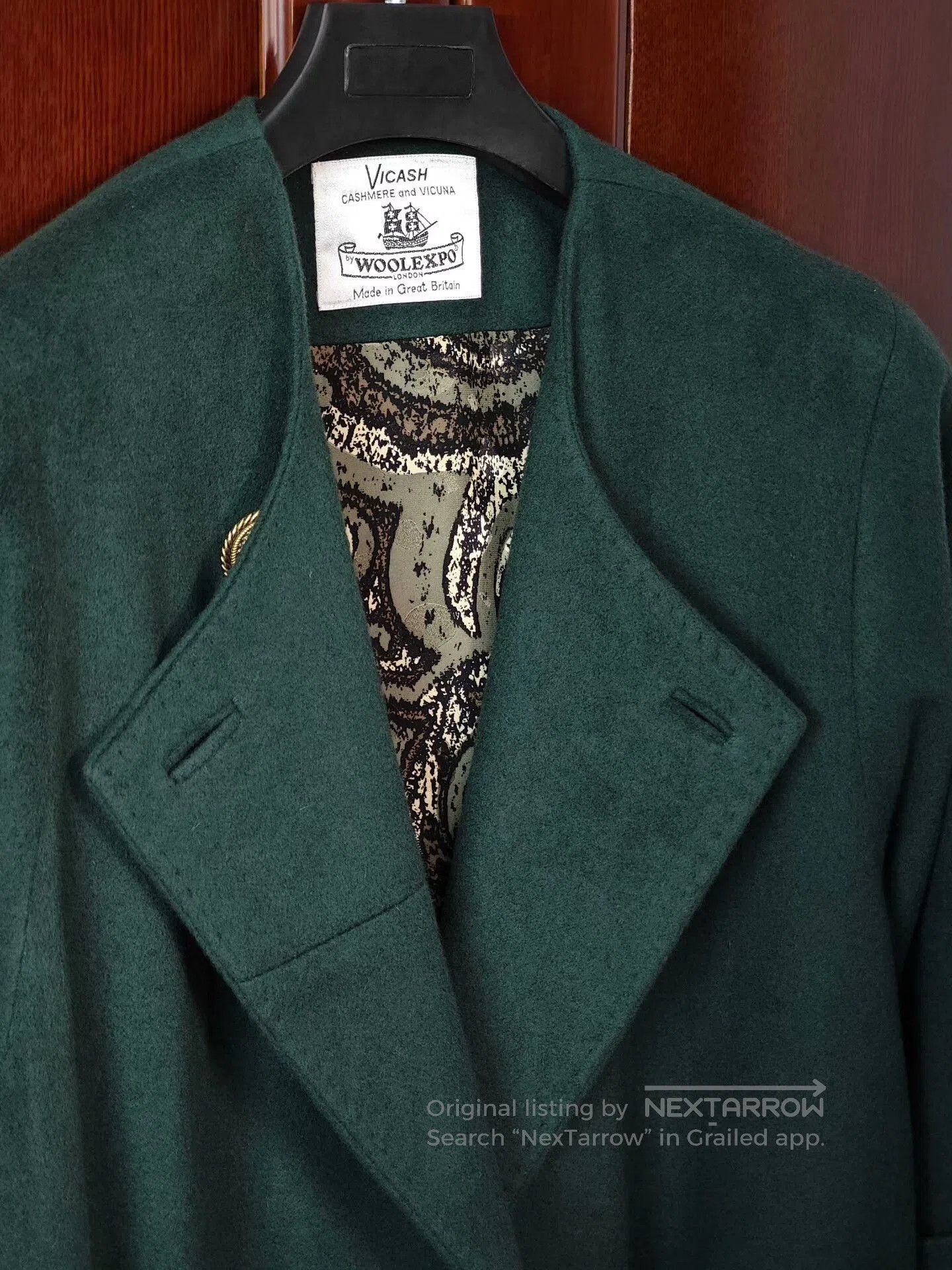 Japanese Brand Custom Cashmere and Vicuna Overcoat. Size XL / US 12-14 / IT 48-50 - 2 Thumbnail
