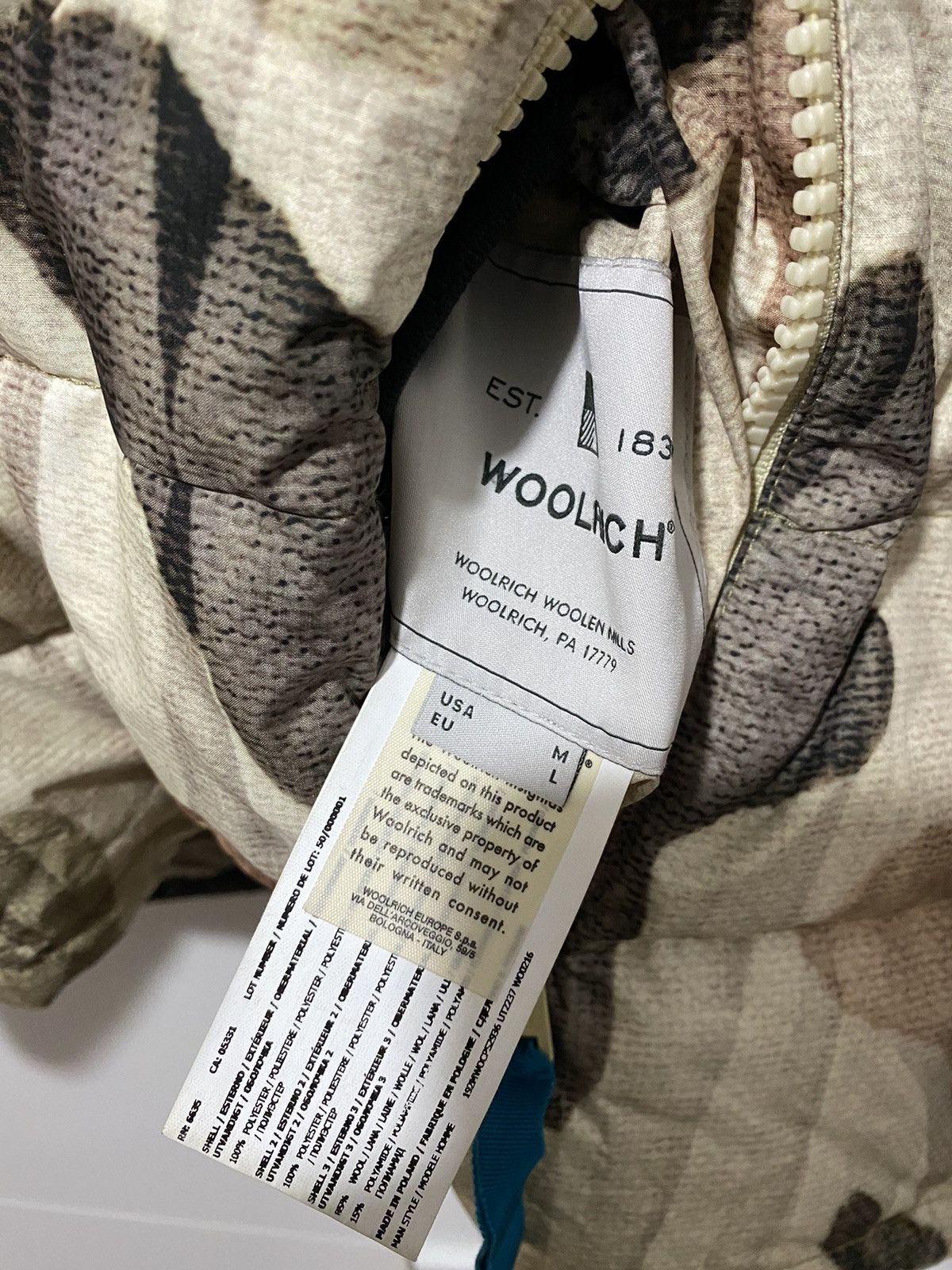 Woolrich Woolen Mills 🧥Woolrich X Griffin down jacket, size L, multi-color, used, Size US L / EU 52-54 / 3 - 11 Thumbnail