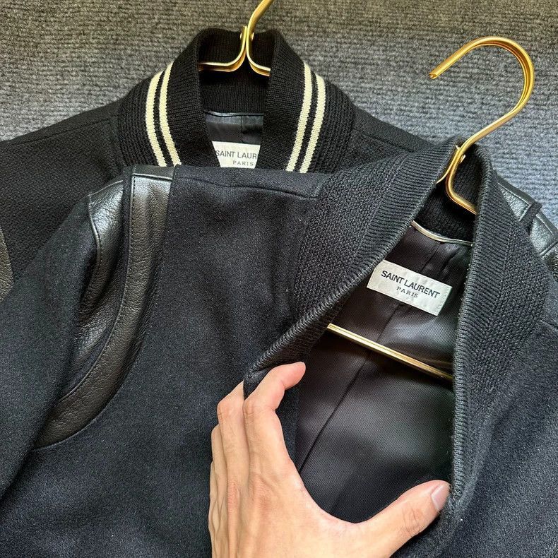 Saint Laurent Paris Saint Laurent Paris Saint Laurent Wool Baseball Jacket wit Size US M / EU 48-50 / 2 - 4 Thumbnail