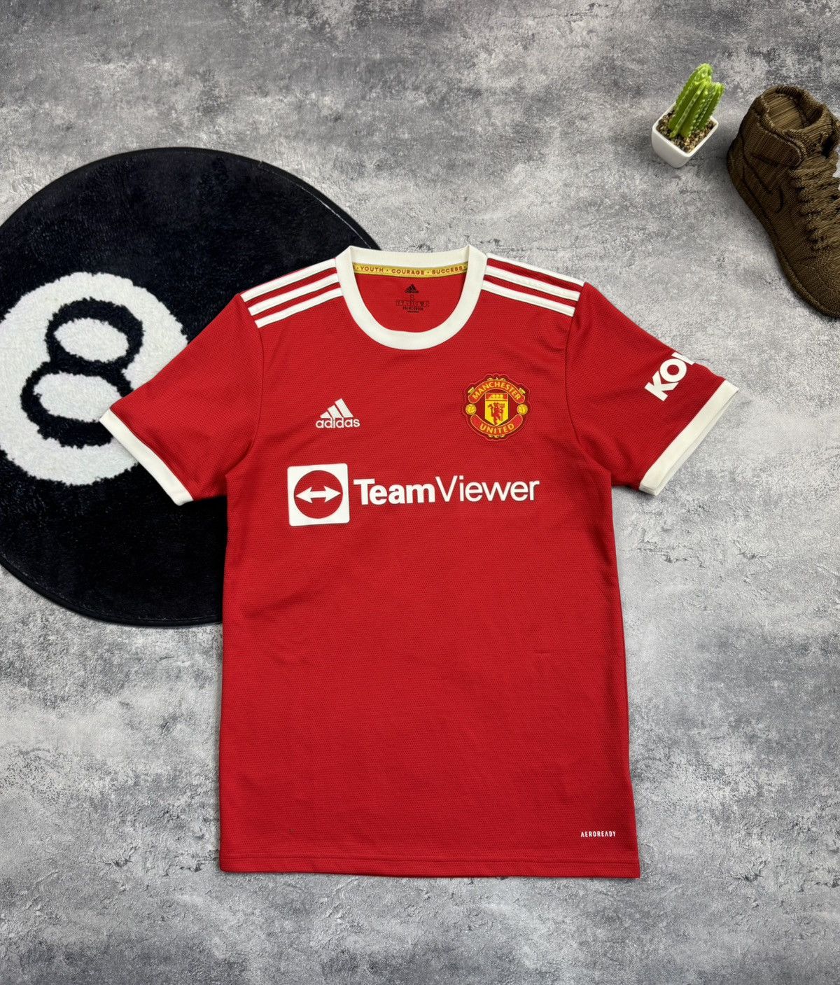 Adidas MANCHESTER UNITED 2021-2022 HOME FOOTBALL JERSEY ADIDAS Size US S / EU 44-46 / 1 - 1 Thumbnail